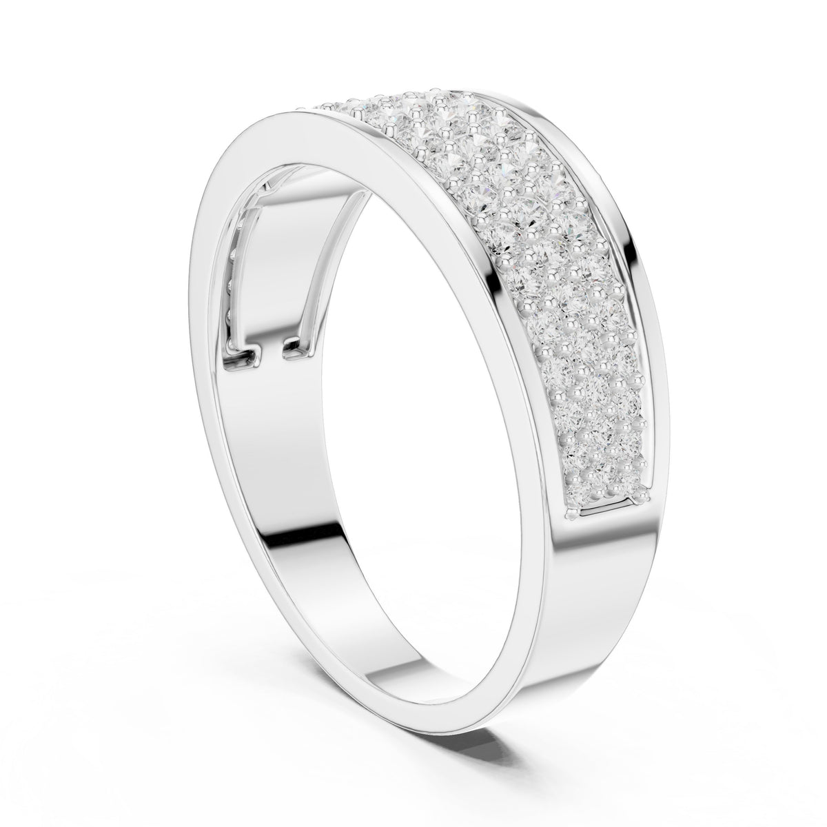 Pavé Dome Men's Diamond Band