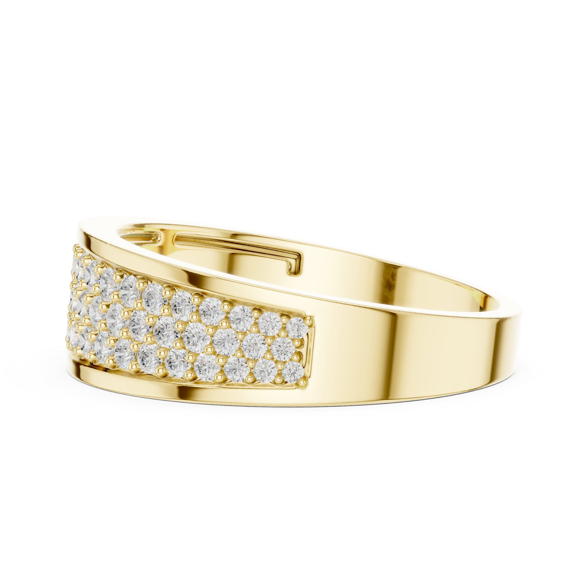 Pavé Dome Men's Diamond Band
