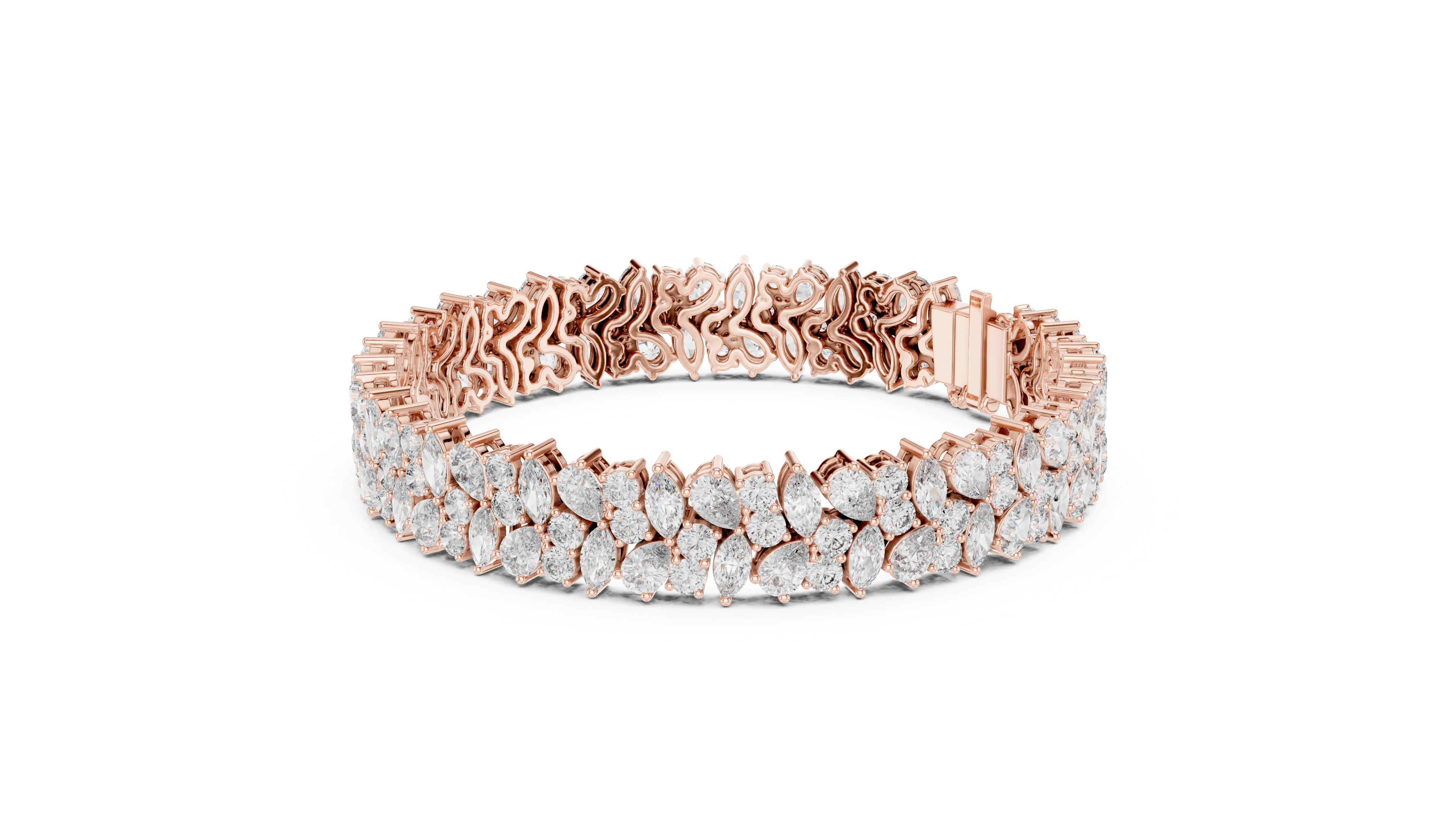 سوار سماوي متعدد الأوجه in Rose Gold - VYKA Diamonds