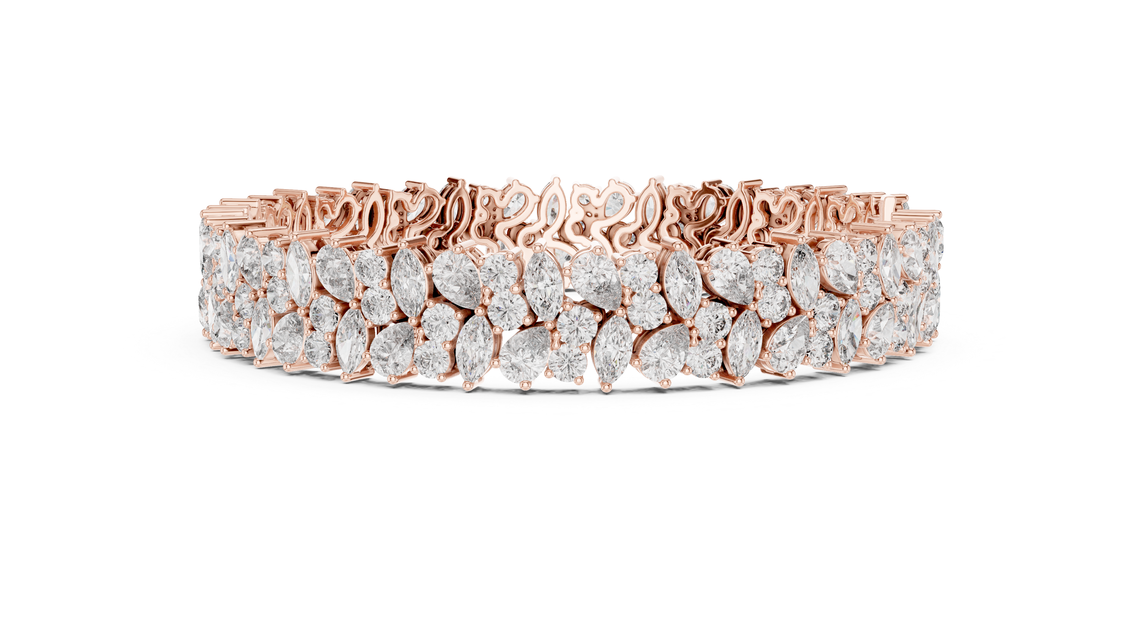 سوار سماوي متعدد الأوجه in Rose Gold - VYKA Diamonds