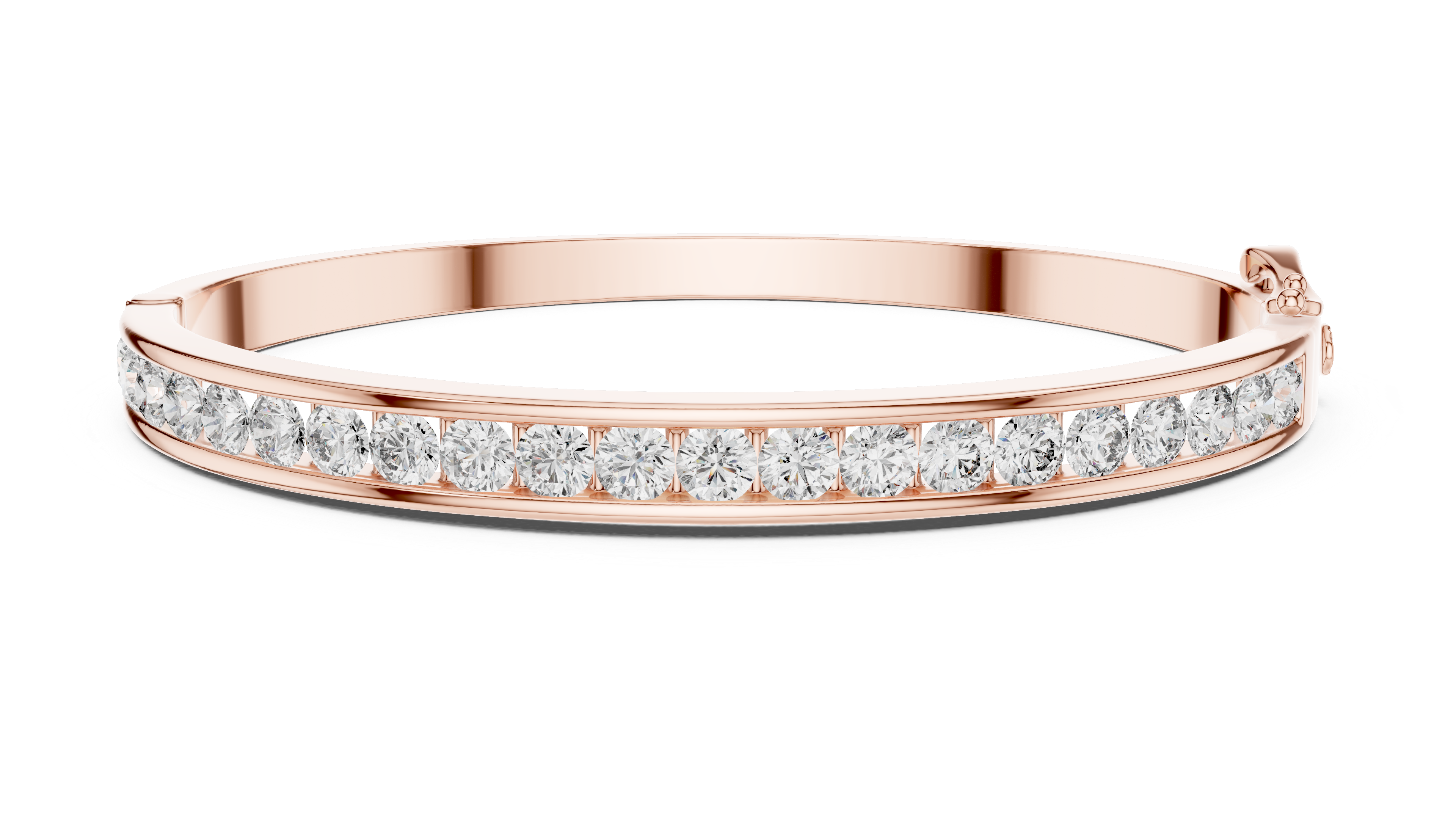 Channel-Set Diamond Bracelet in Rose Gold - VYKA Diamonds