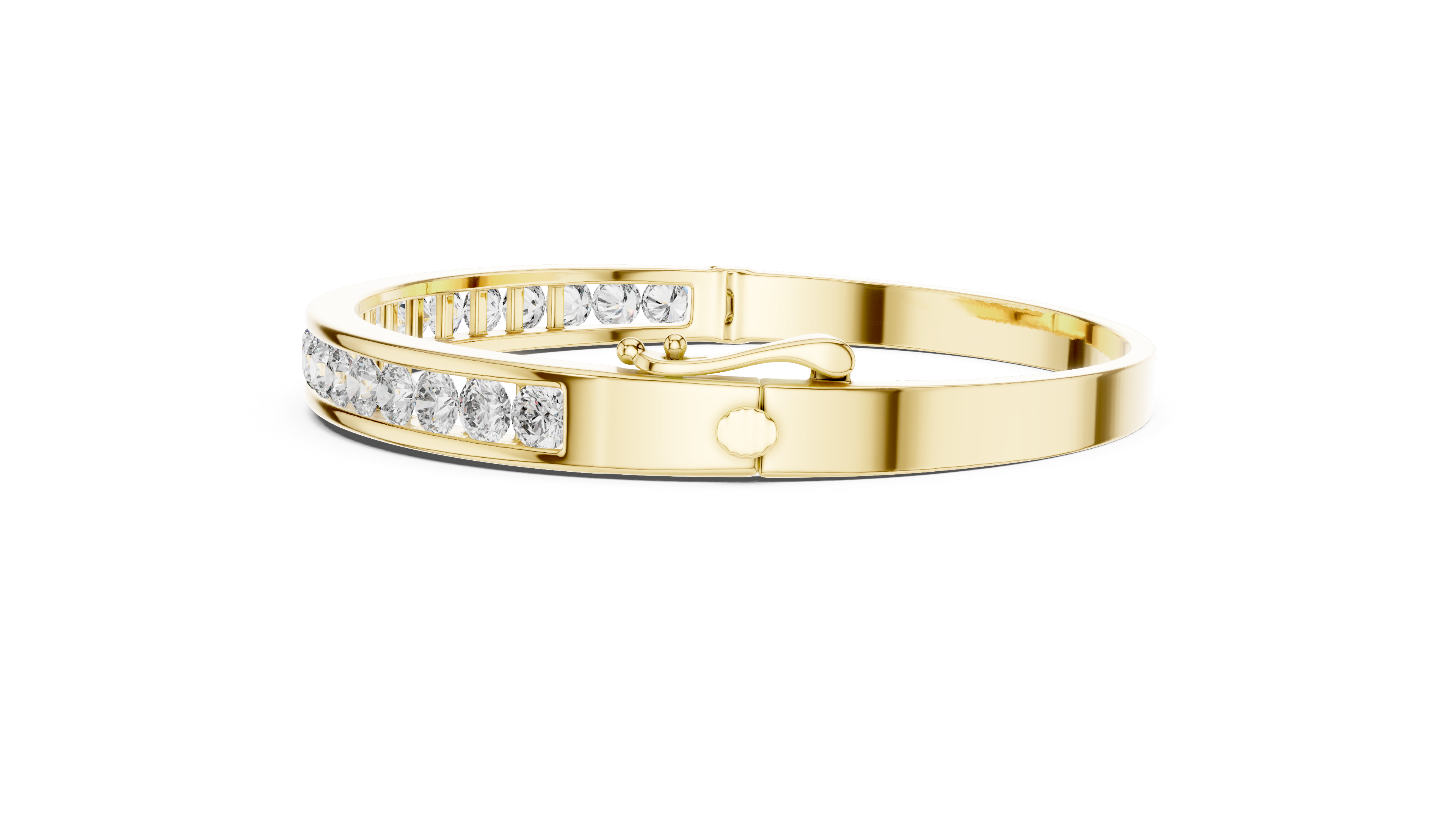 Channel-Set Diamond Bracelet in Yellow Gold - VYKA Diamonds