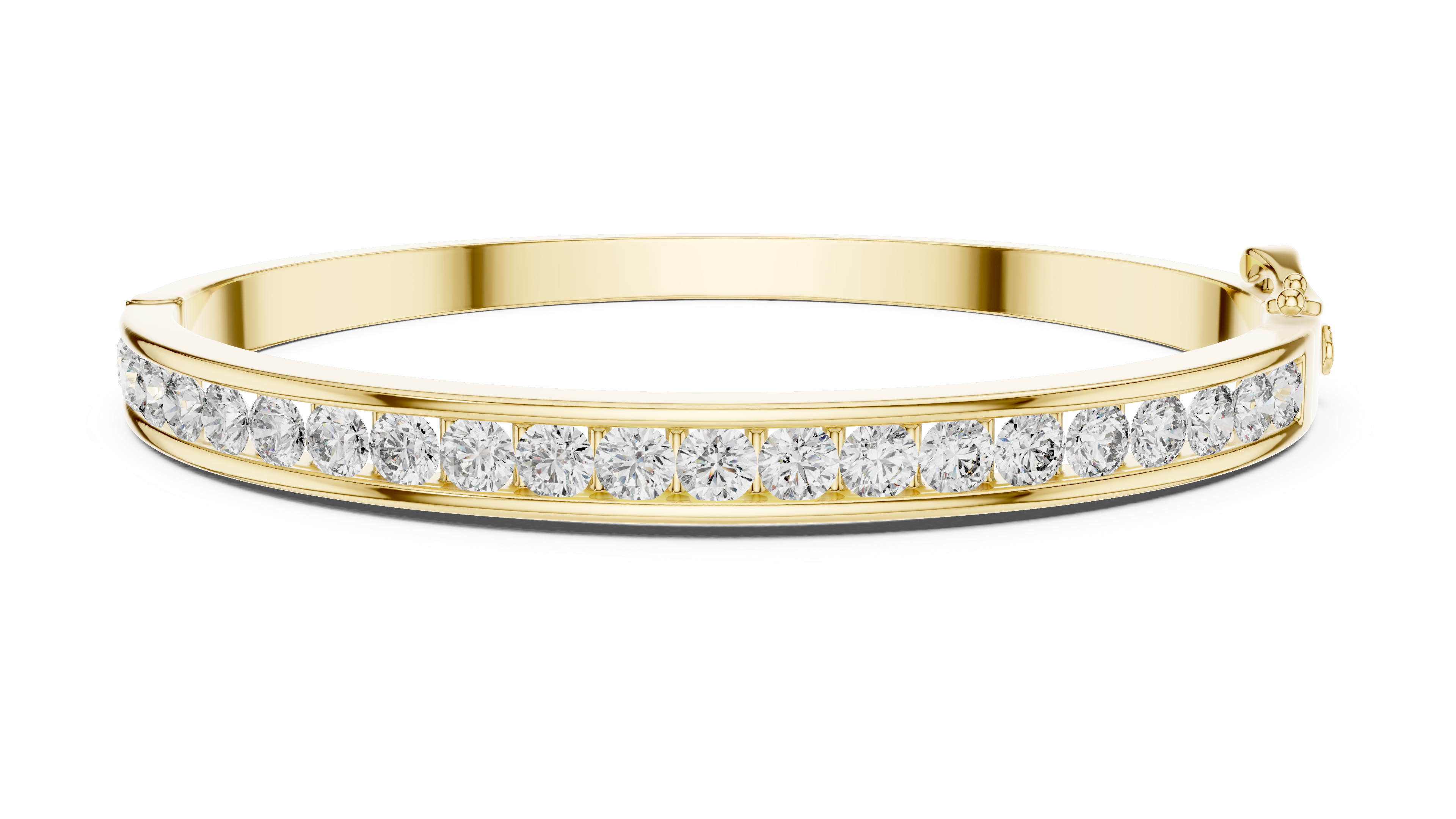 Channel-Set Diamond Bracelet in Yellow Gold - VYKA Diamonds