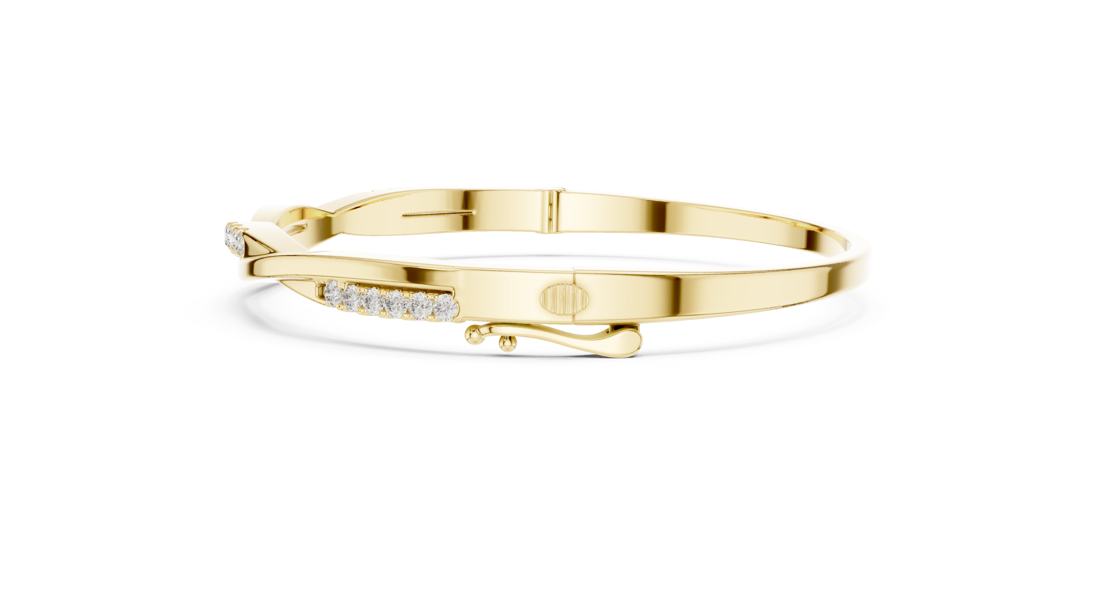 سوار مايكرو دايموند لاين in Yellow Gold - VYKA Diamonds