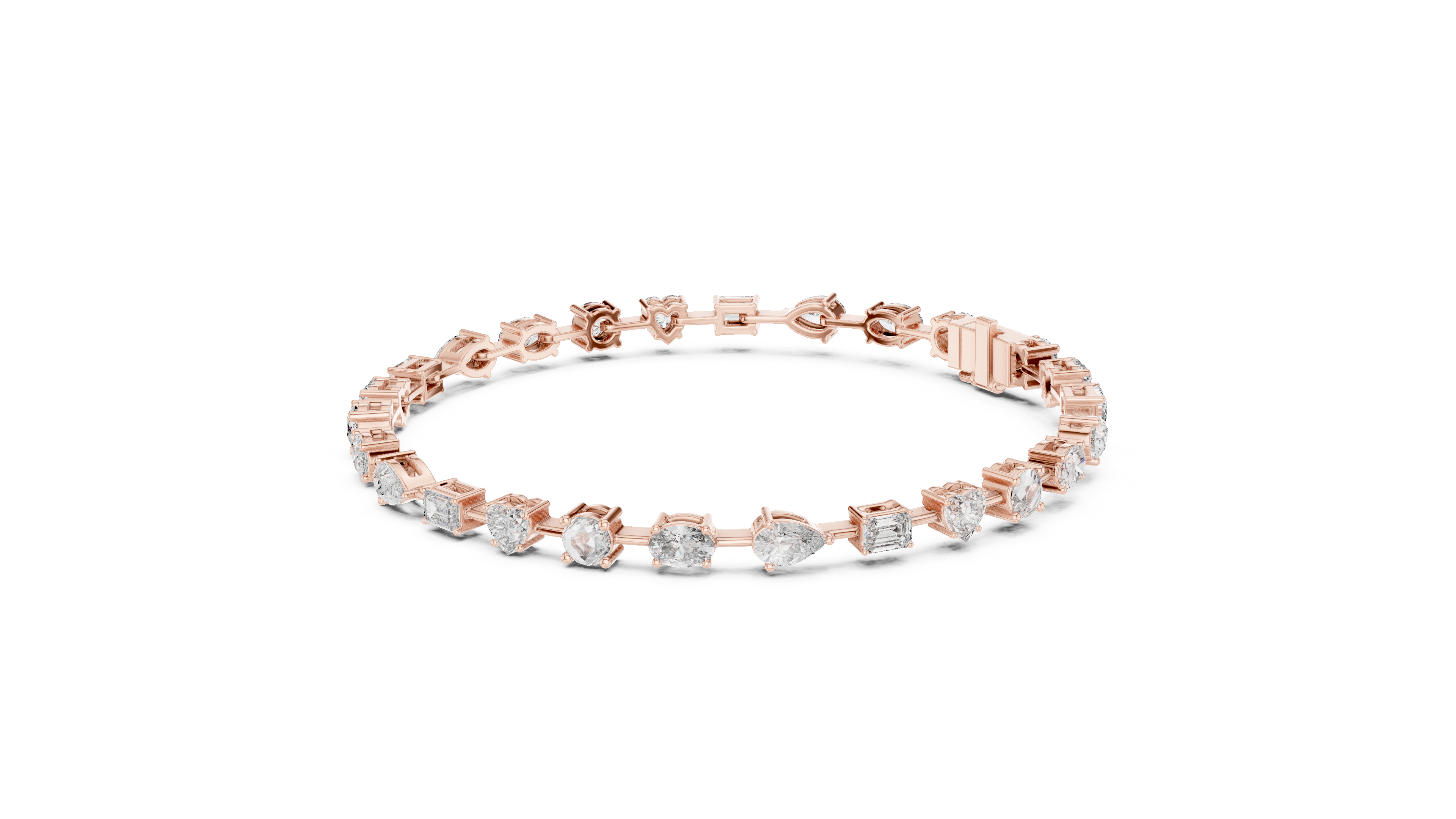 Scatter Diamond Bracelet in Rose Gold - VYKA Diamonds