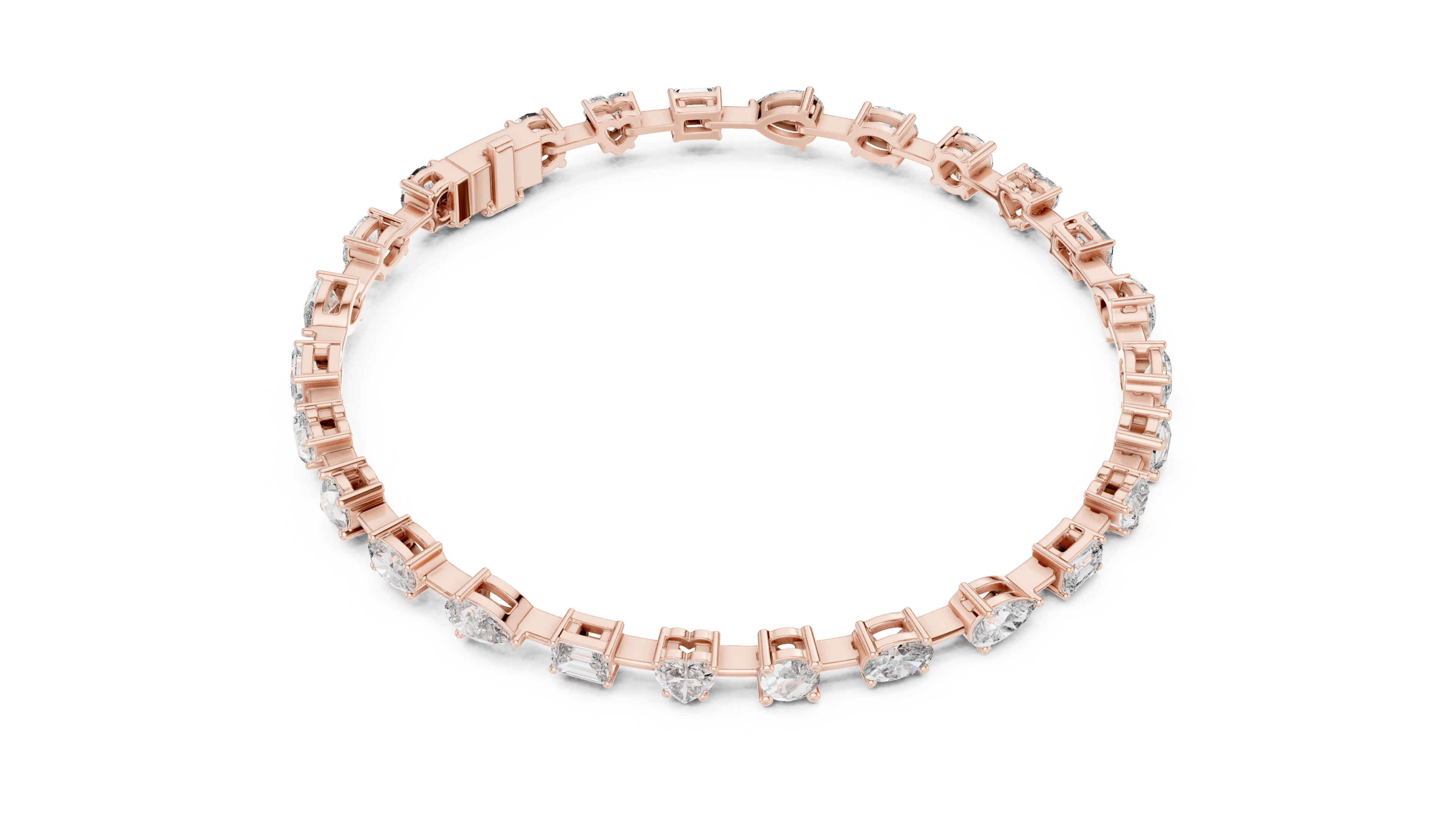 Scatter Diamond Bracelet in Rose Gold - VYKA Diamonds