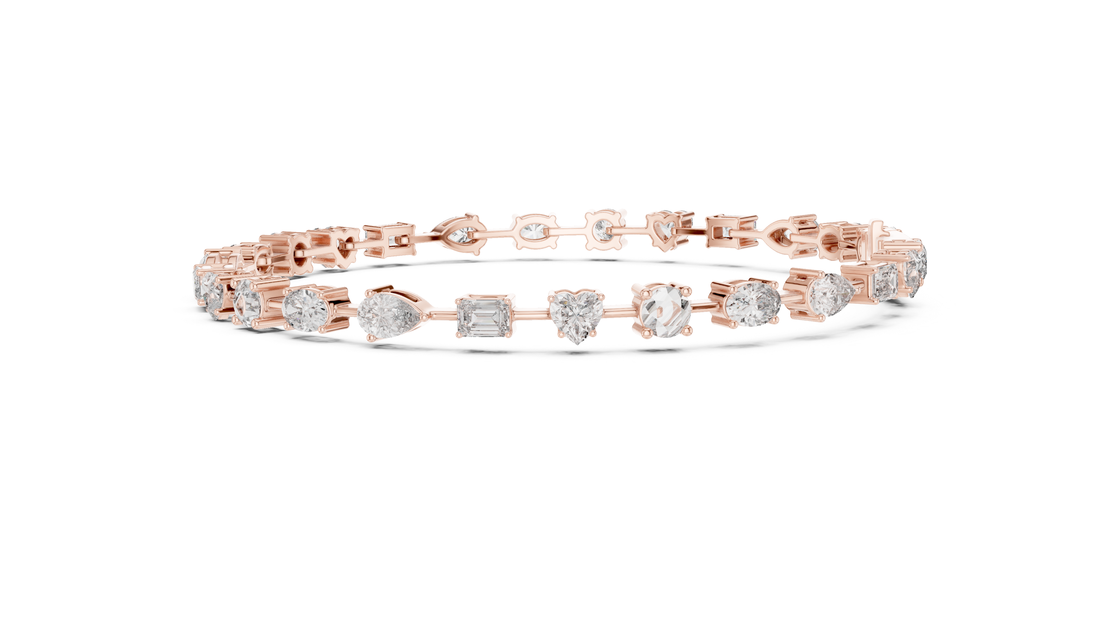 Scatter Diamond Bracelet in Rose Gold - VYKA Diamonds