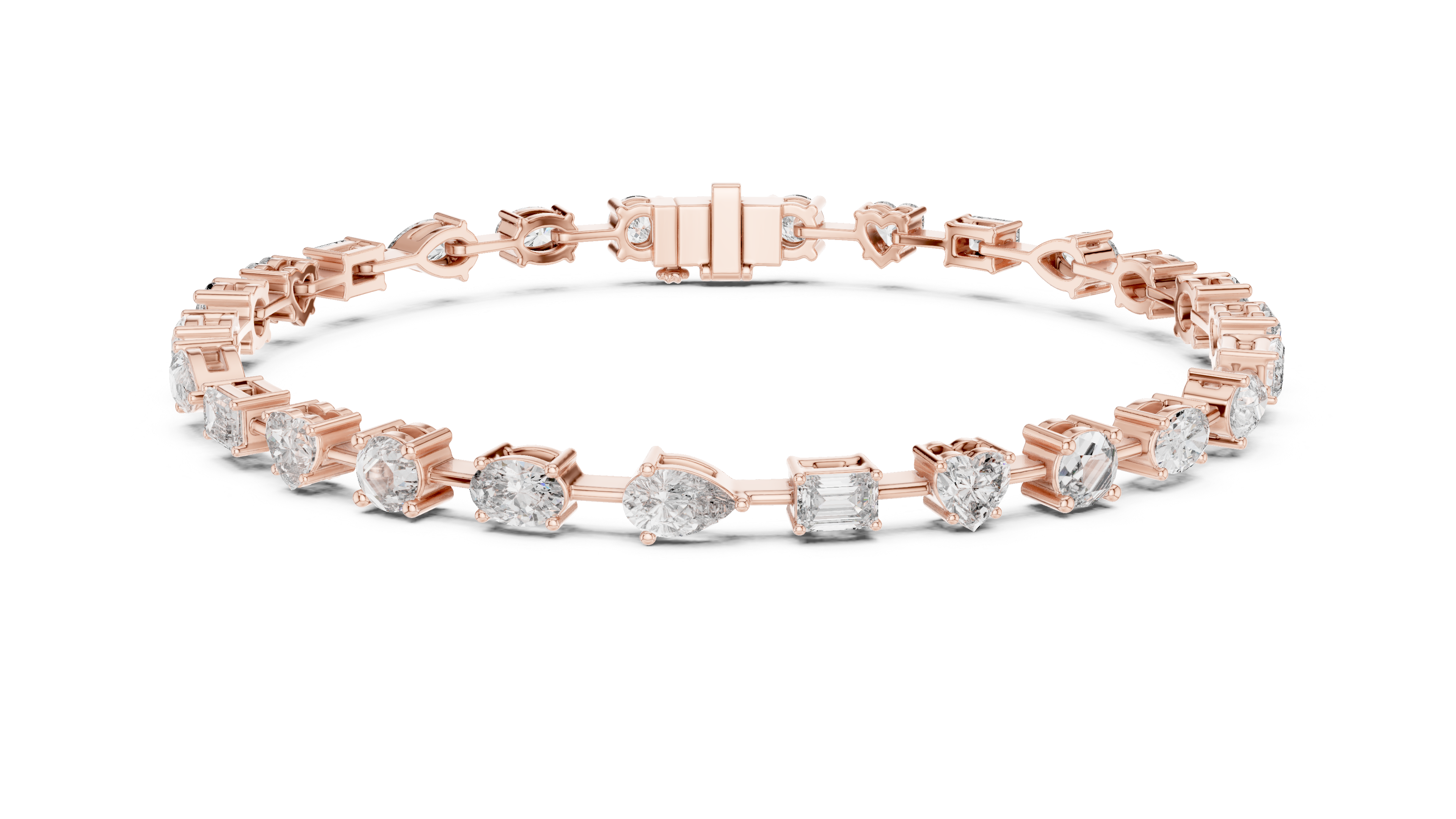 Scatter Diamond Bracelet in Rose Gold - VYKA Diamonds