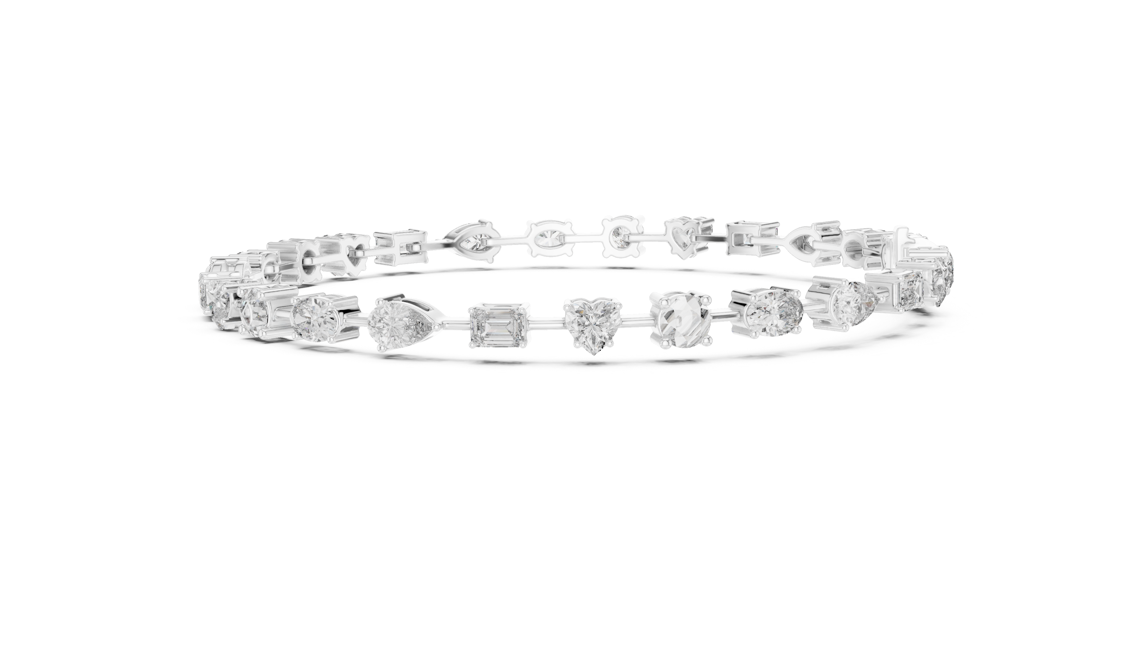 Scatter Diamond Bracelet in White Gold - VYKA Diamonds