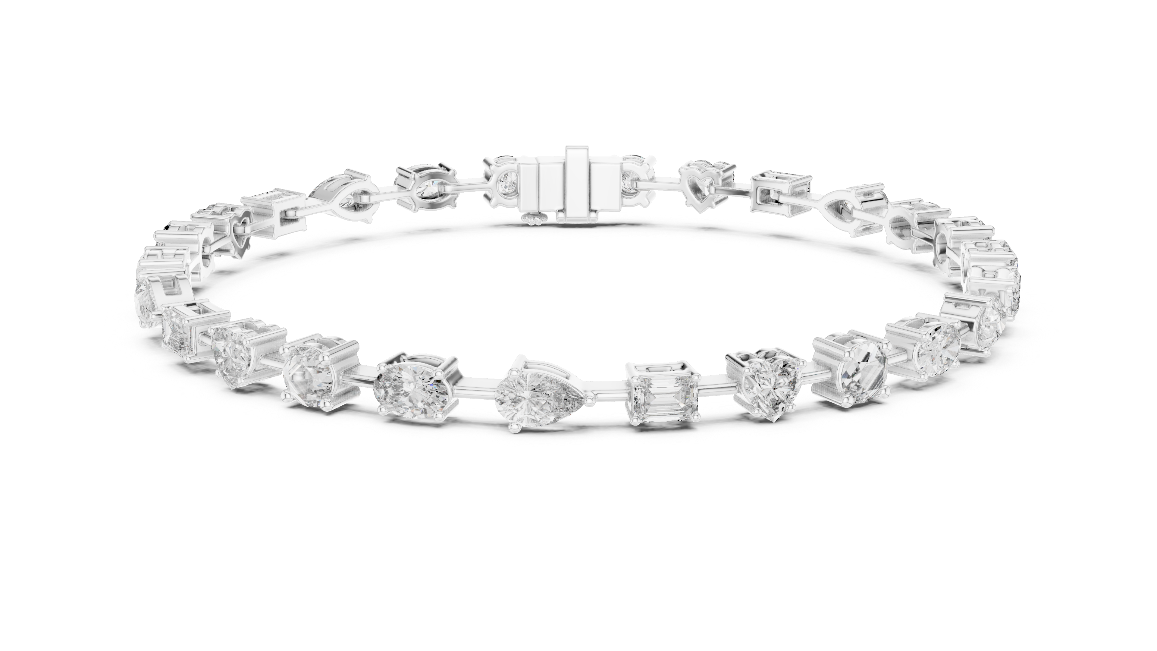 Scatter Diamond Bracelet in White Gold - VYKA Diamonds