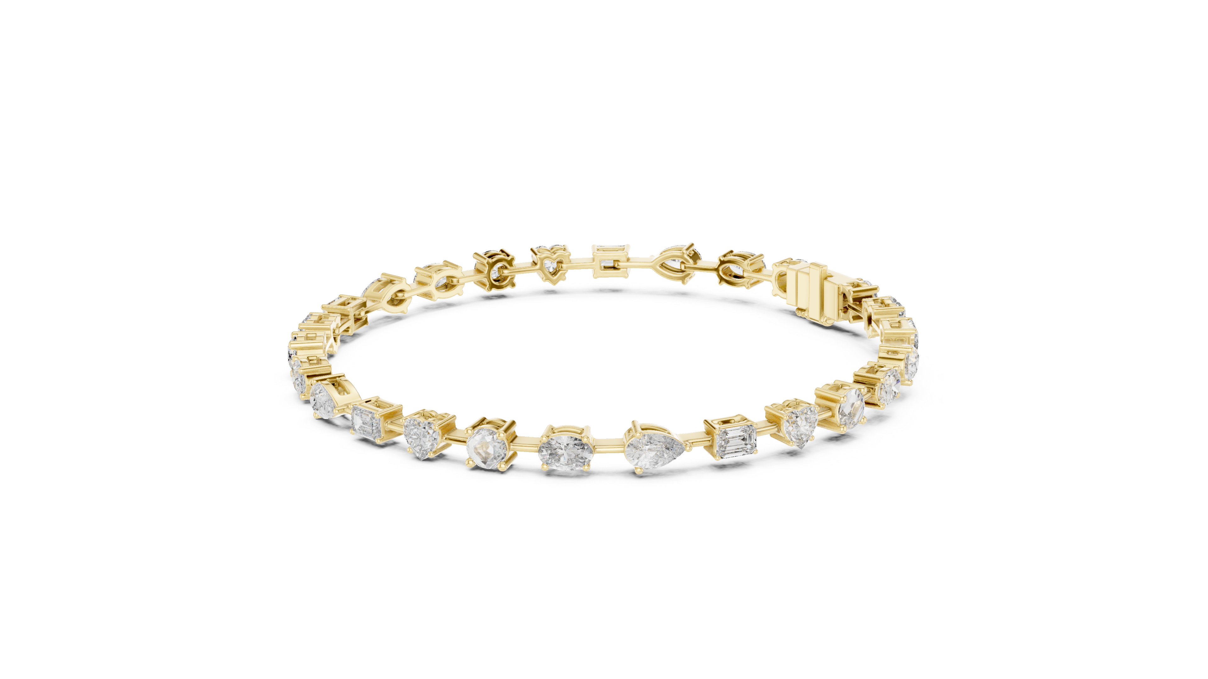 Scatter Diamond Bracelet in Yellow Gold - VYKA Diamonds