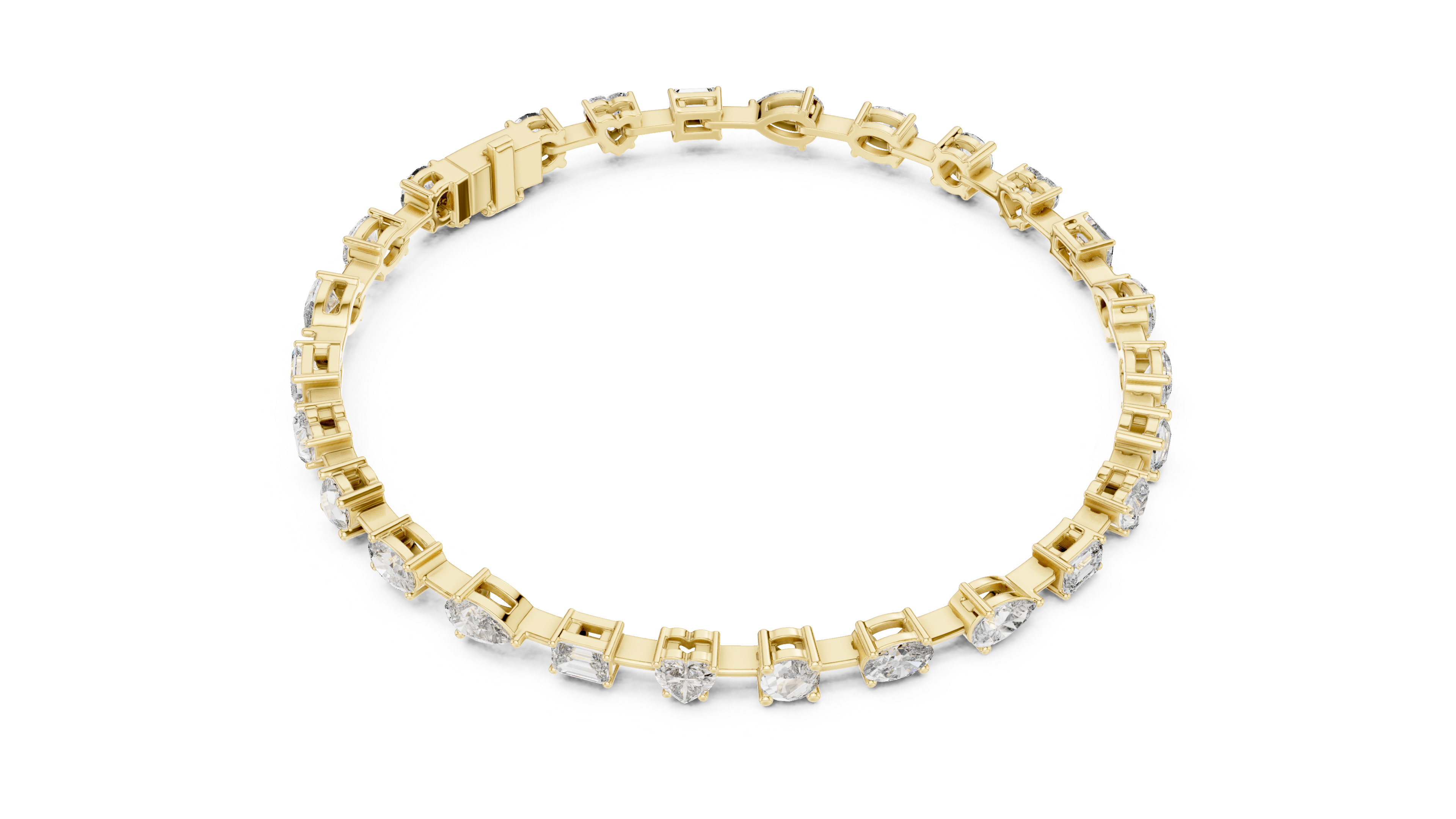 Scatter Diamond Bracelet in Yellow Gold - VYKA Diamonds