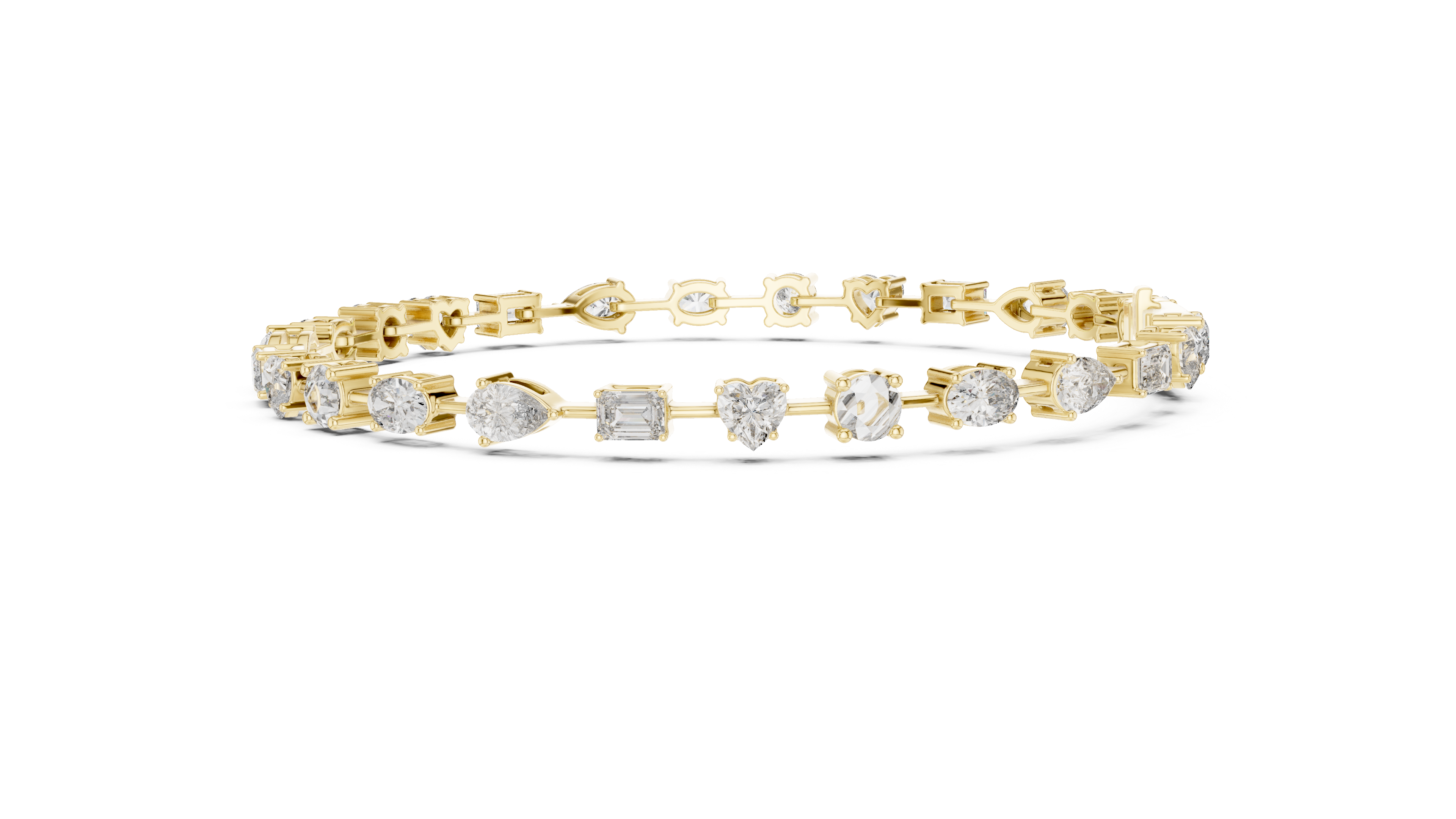 Scatter Diamond Bracelet in Yellow Gold - VYKA Diamonds