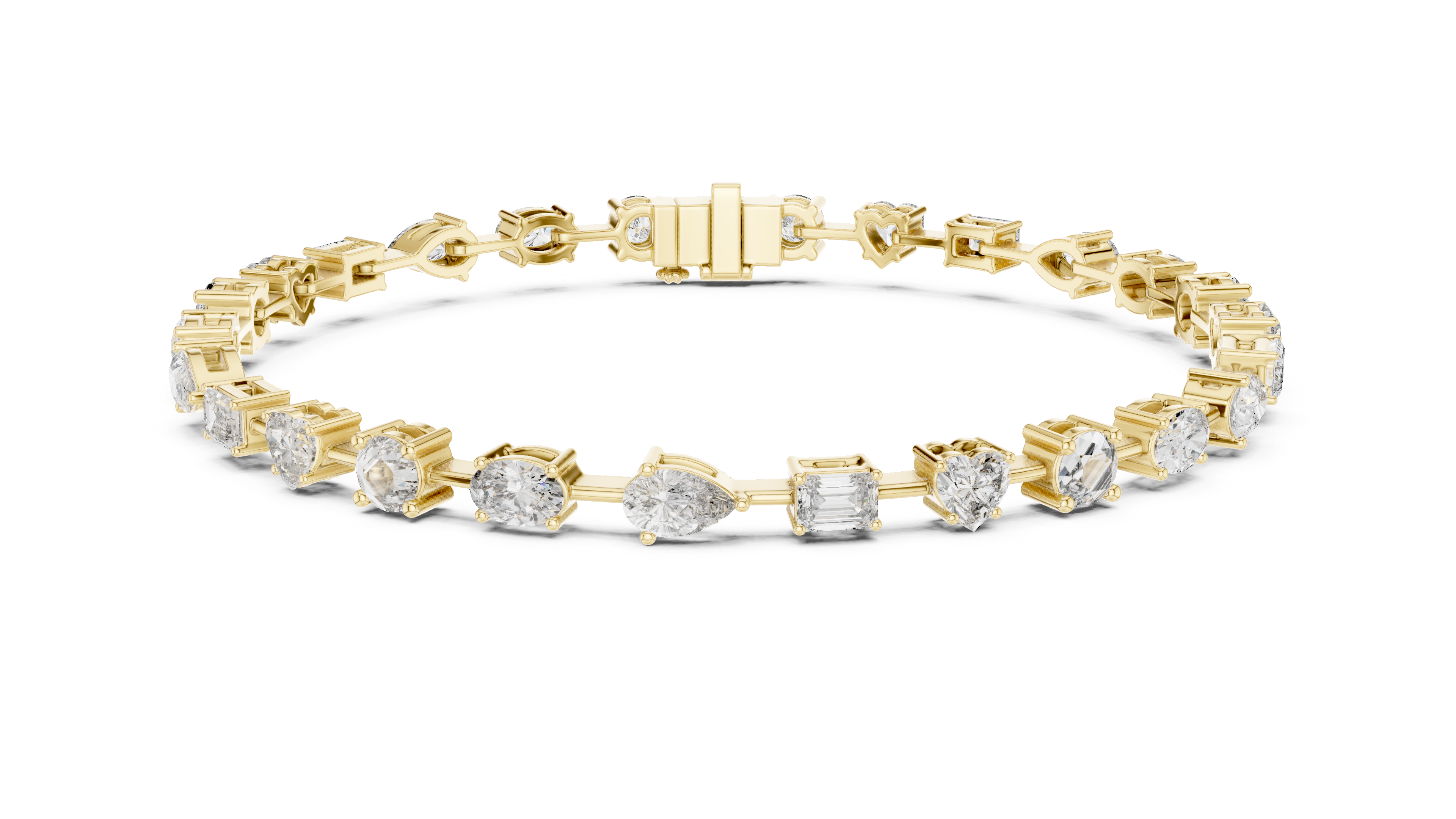 Scatter Diamond Bracelet in Yellow Gold - VYKA Diamonds