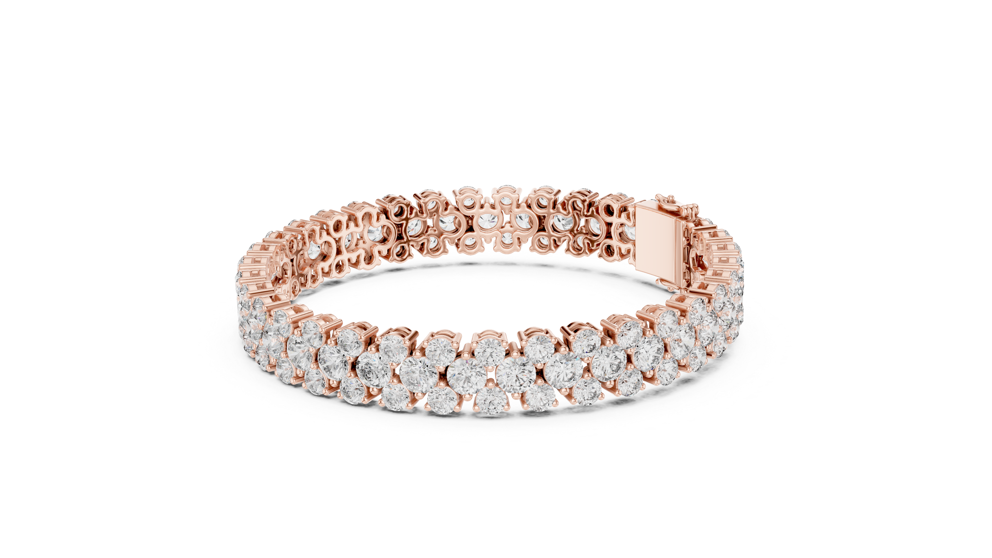 سوار Pavé Eternity in Rose Gold - VYKA Diamonds