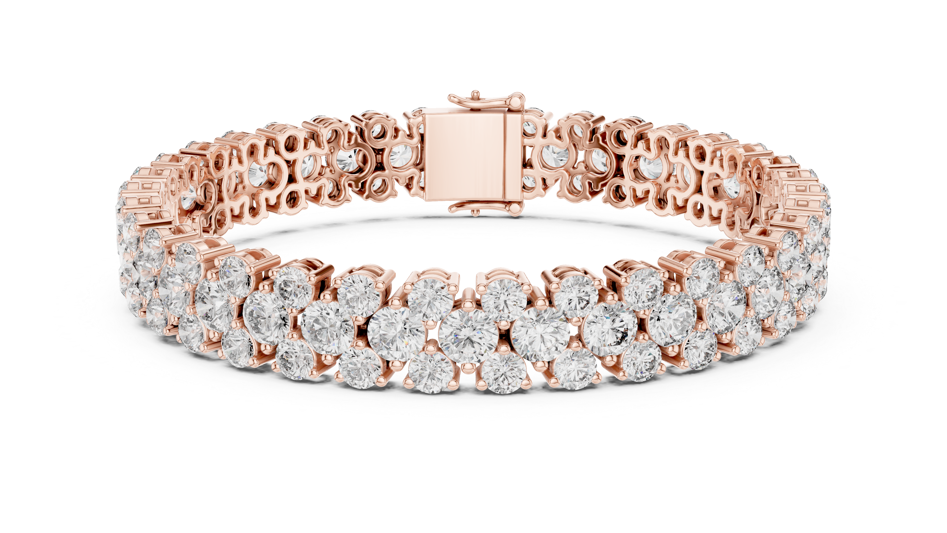 سوار Pavé Eternity in Rose Gold - VYKA Diamonds
