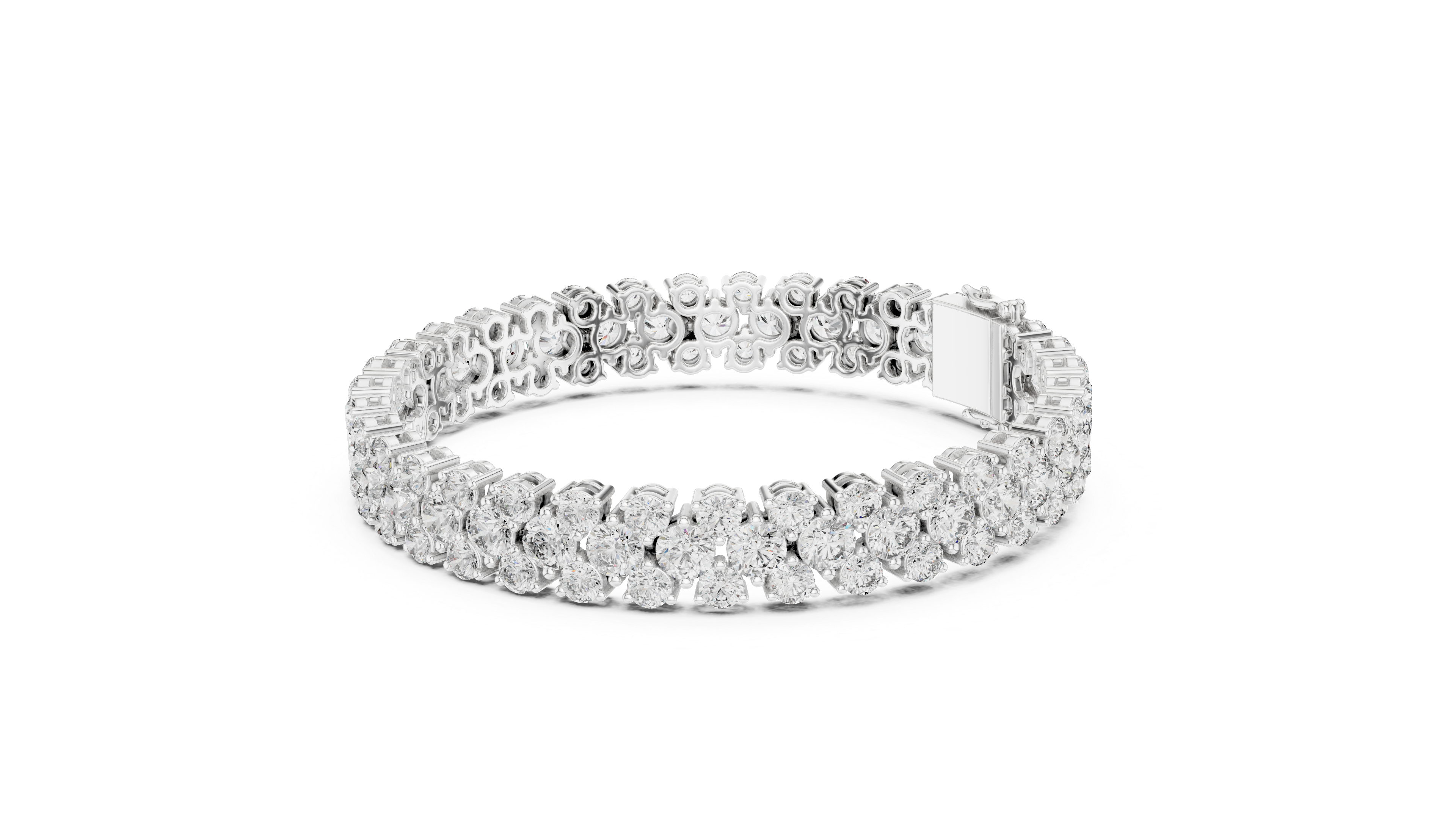 سوار Pavé Eternity in White Gold - VYKA Diamonds