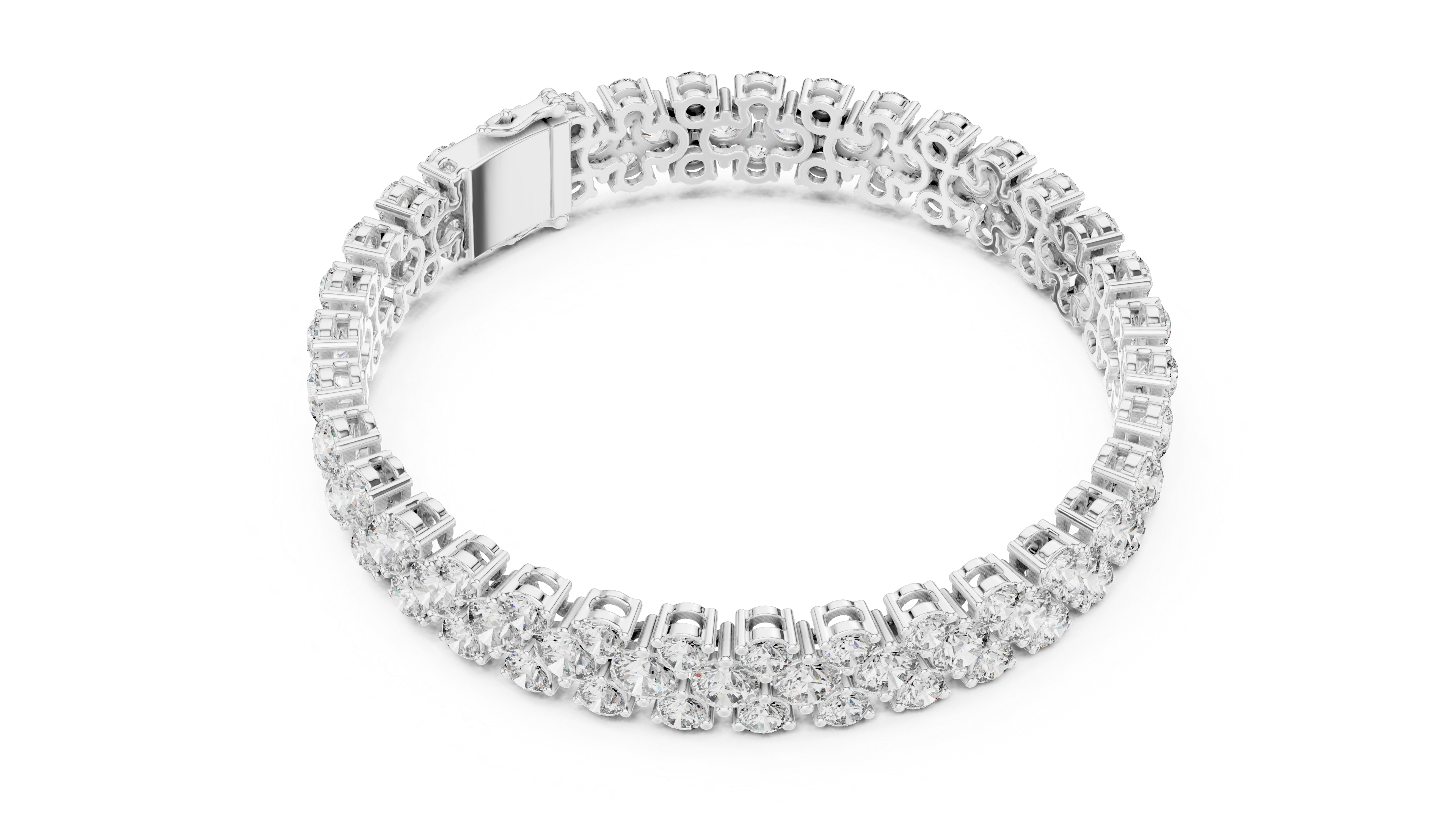 سوار Pavé Eternity in White Gold - VYKA Diamonds