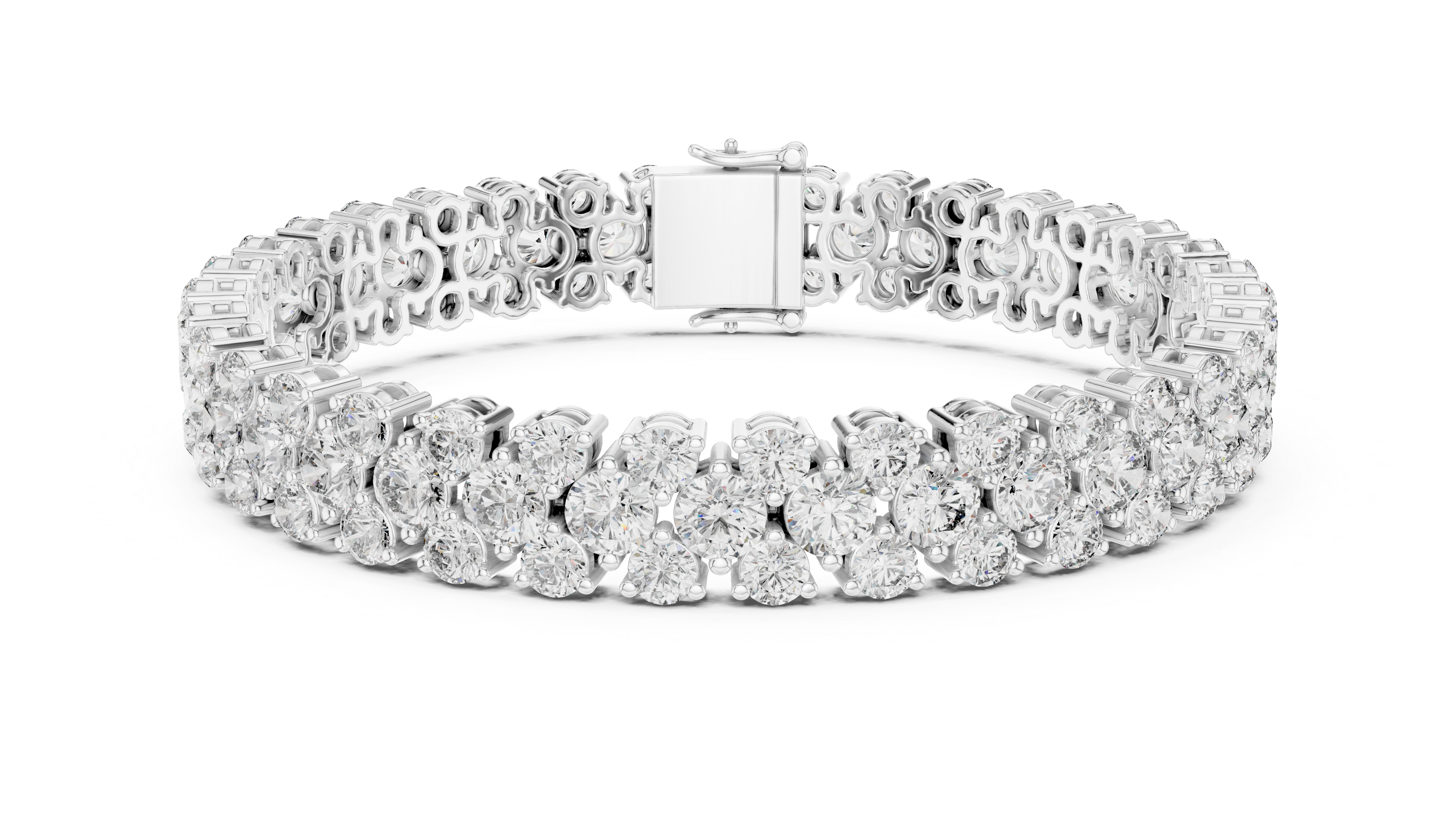 سوار Pavé Eternity in White Gold - VYKA Diamonds