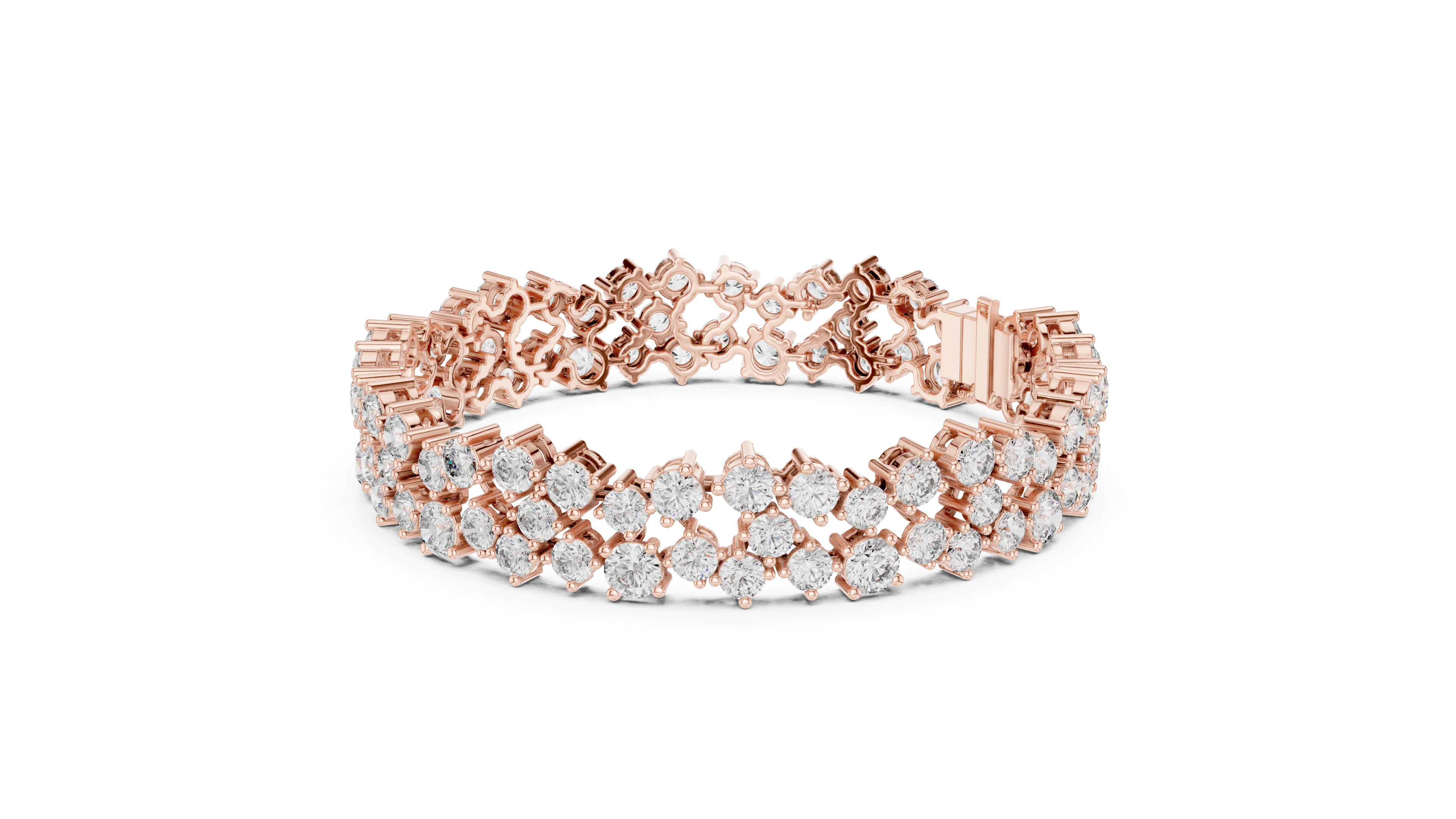 سوار "دنس دايموند باند" in Rose Gold - VYKA Diamonds