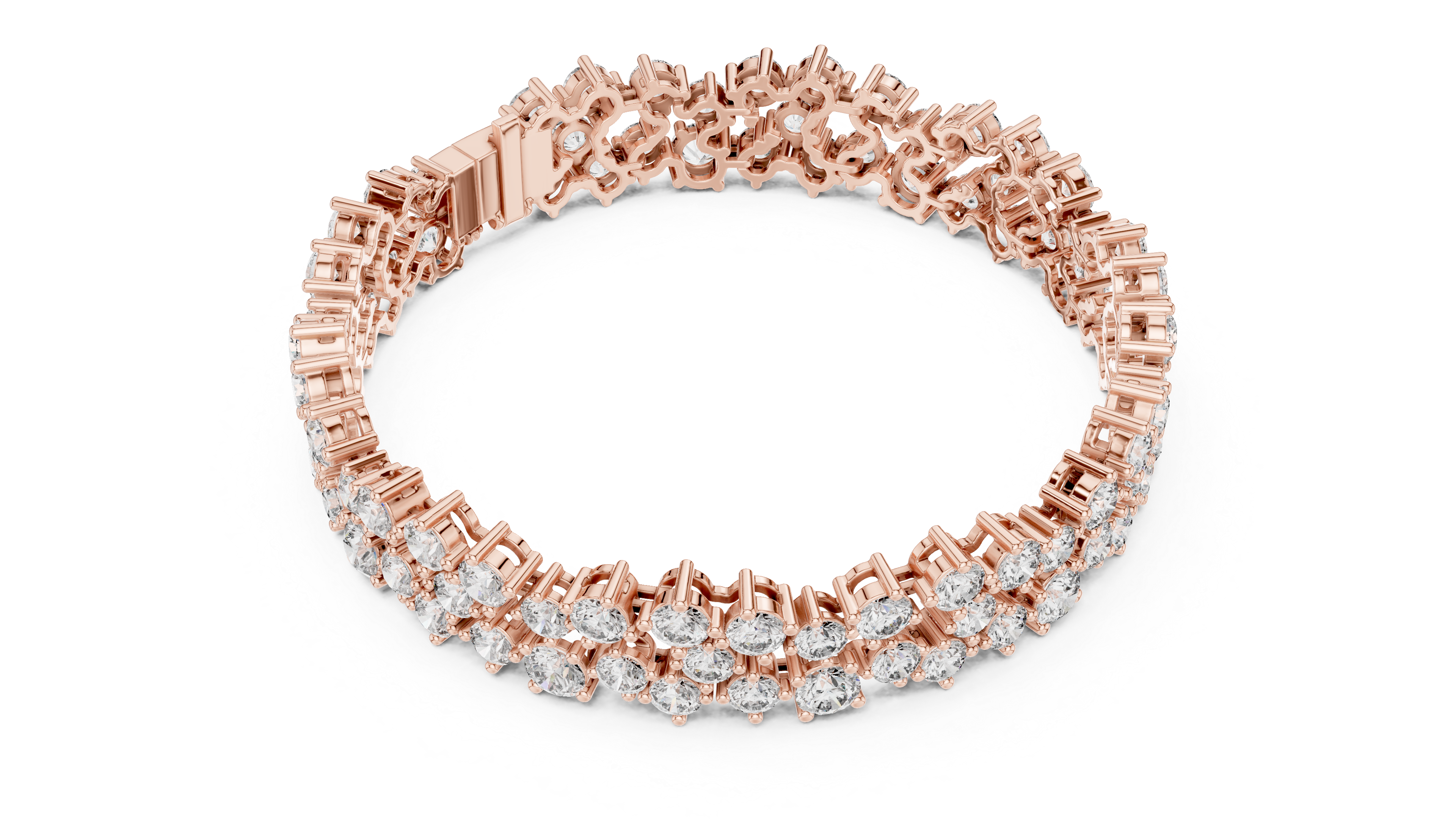 سوار "دنس دايموند باند" in Rose Gold - VYKA Diamonds