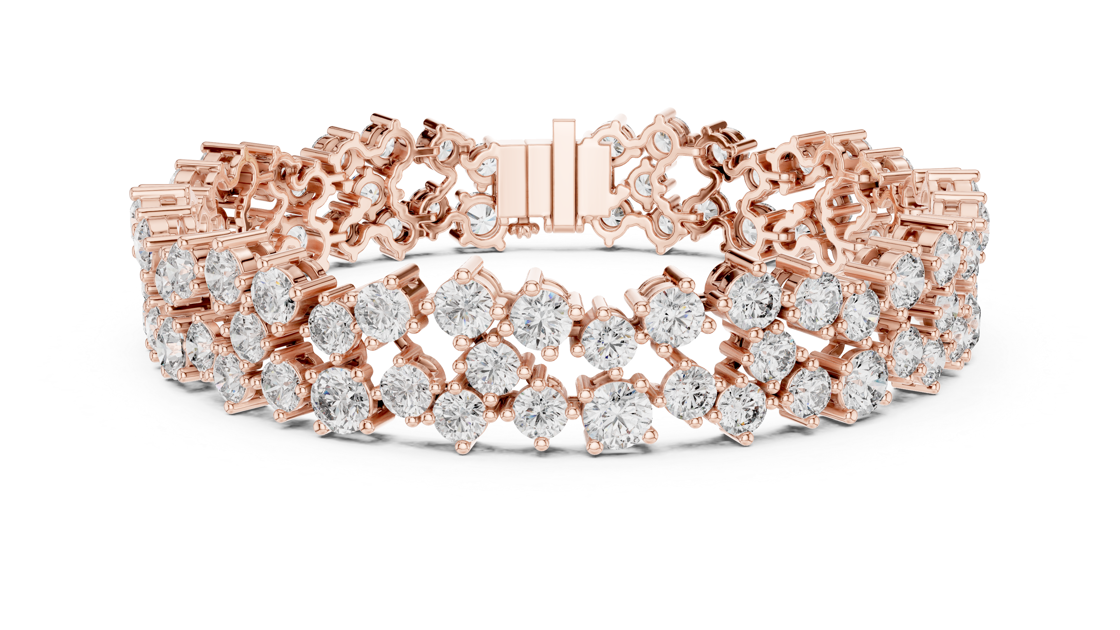 سوار "دنس دايموند باند" in Rose Gold - VYKA Diamonds