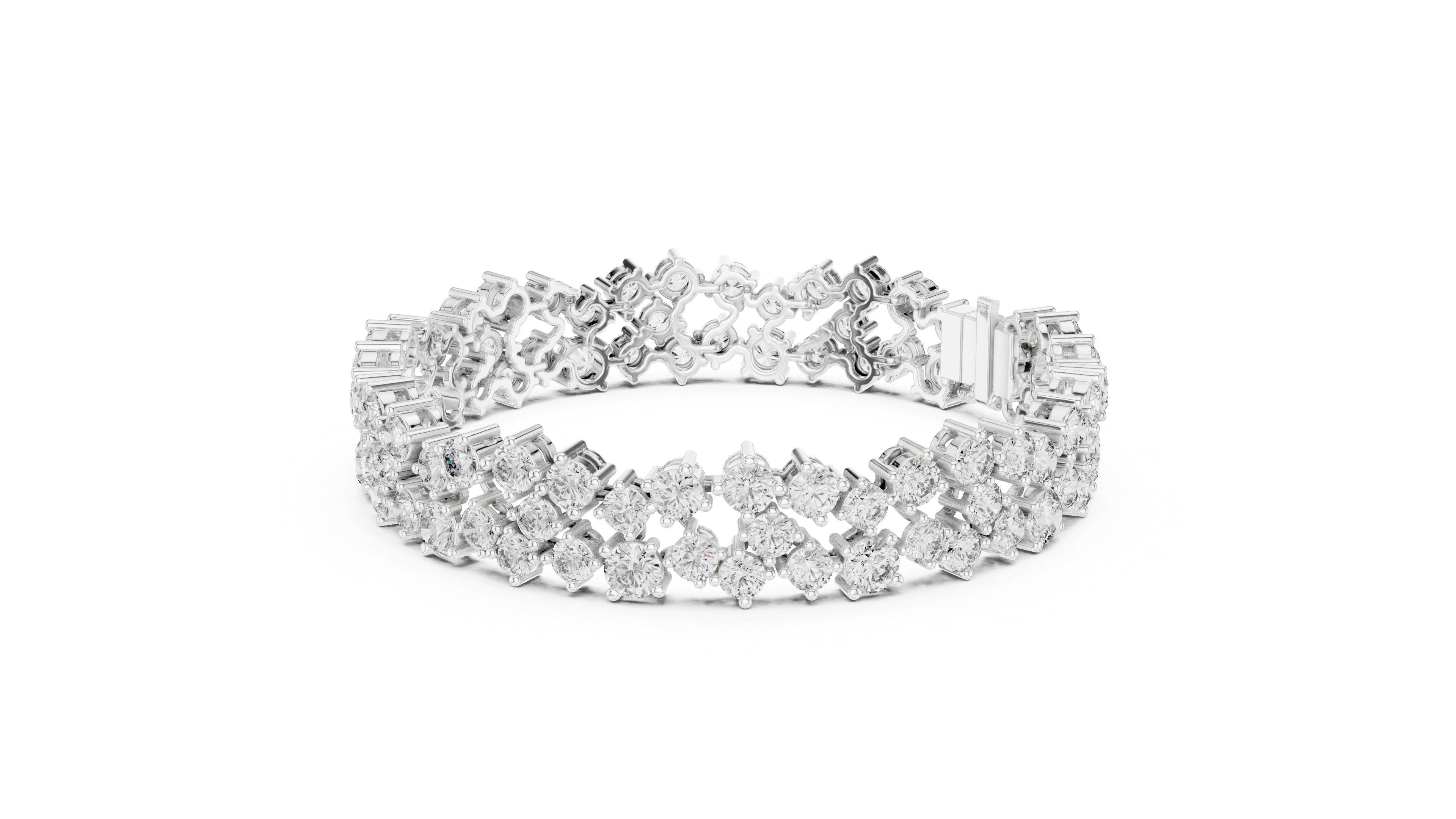 سوار "دنس دايموند باند" in White Gold - VYKA Diamonds