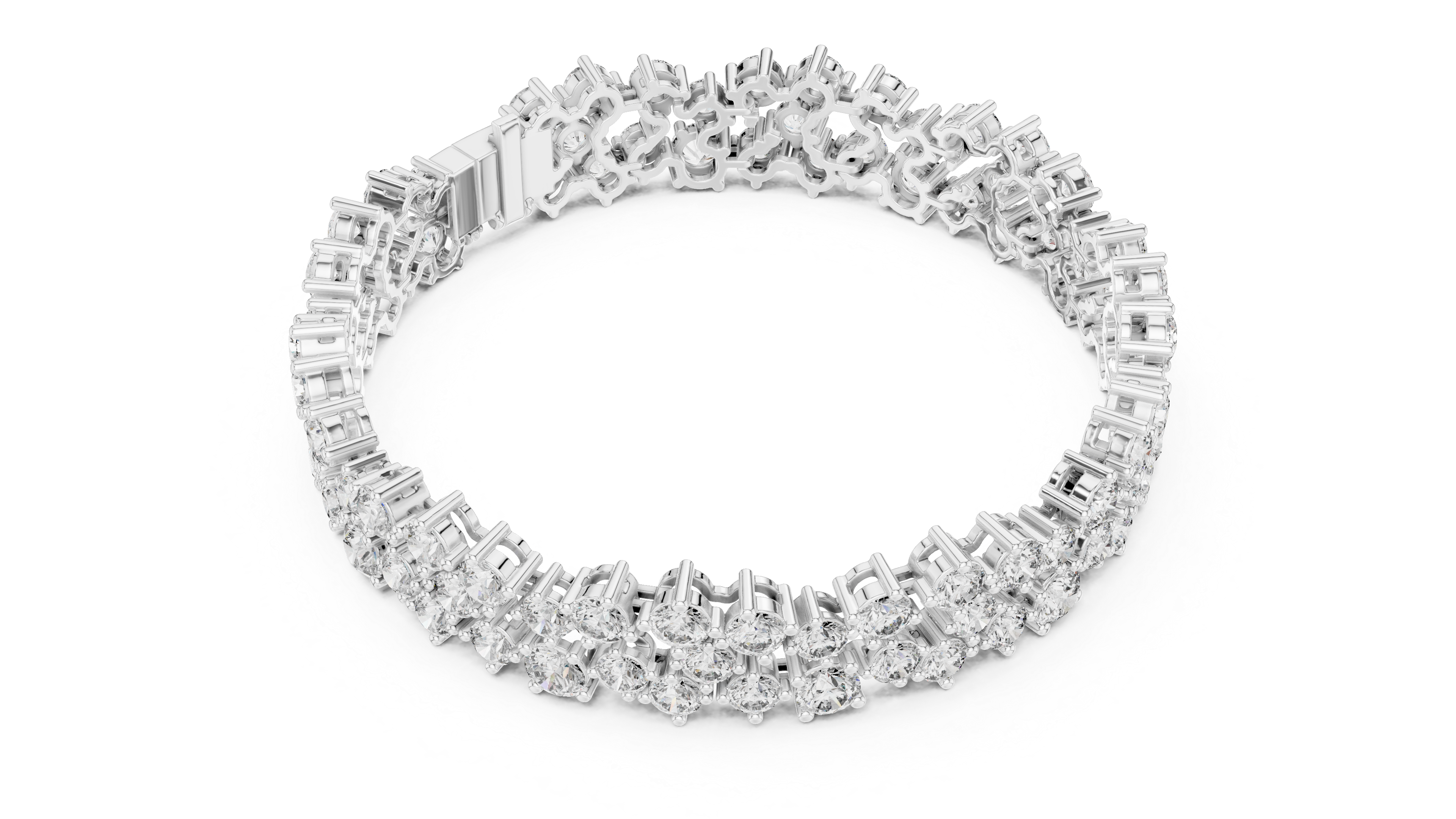 سوار "دنس دايموند باند" in White Gold - VYKA Diamonds