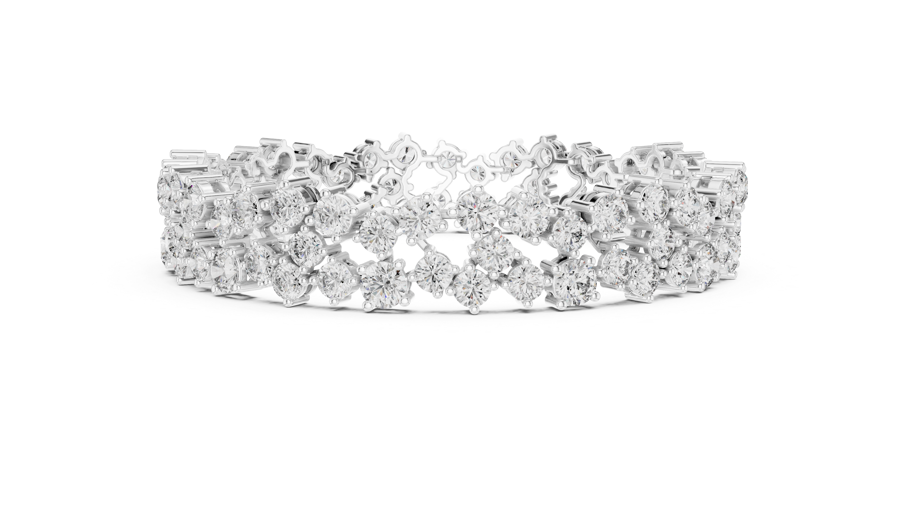 سوار "دنس دايموند باند" in White Gold - VYKA Diamonds