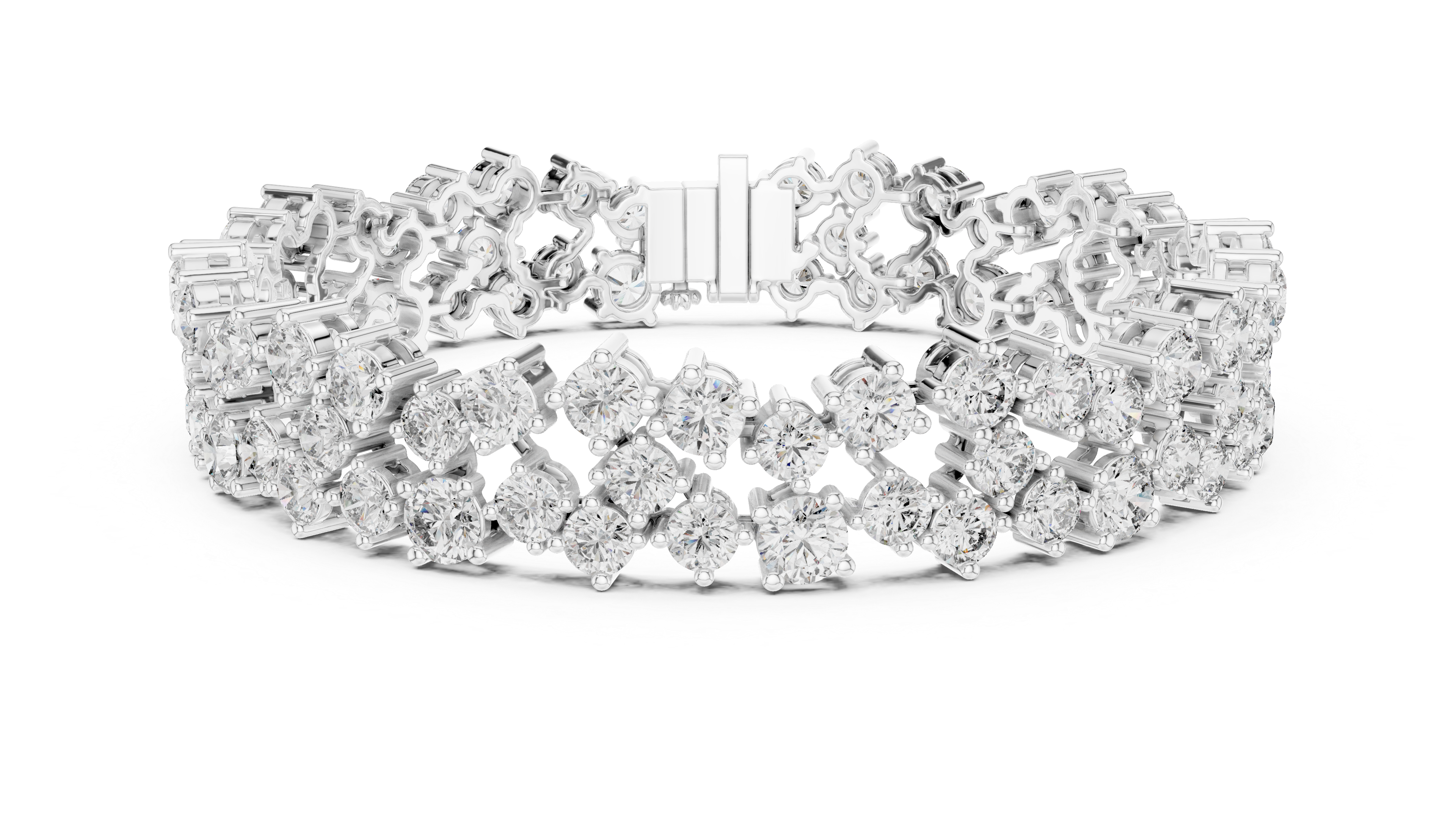 سوار "دنس دايموند باند" in White Gold - VYKA Diamonds