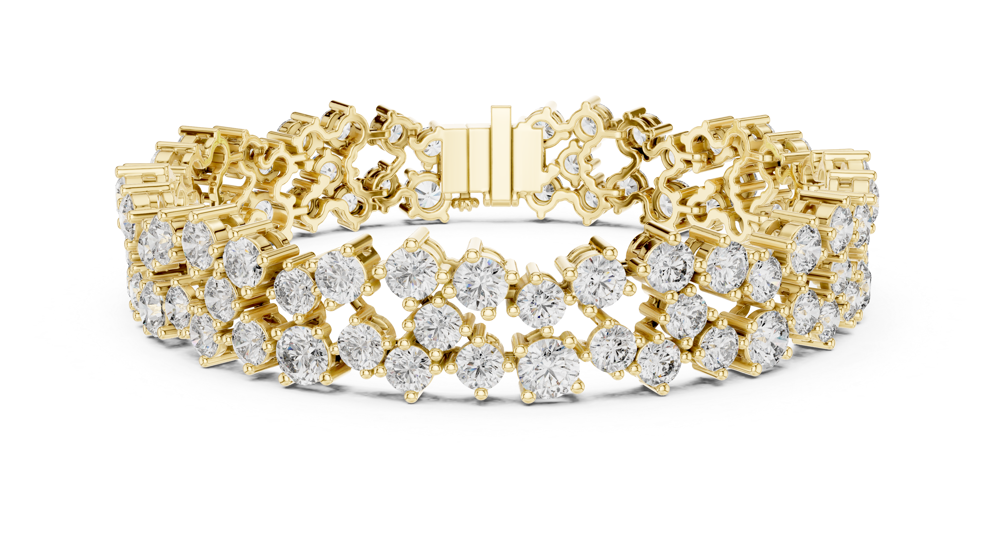 سوار "دنس دايموند باند" in Yellow Gold - VYKA Diamonds