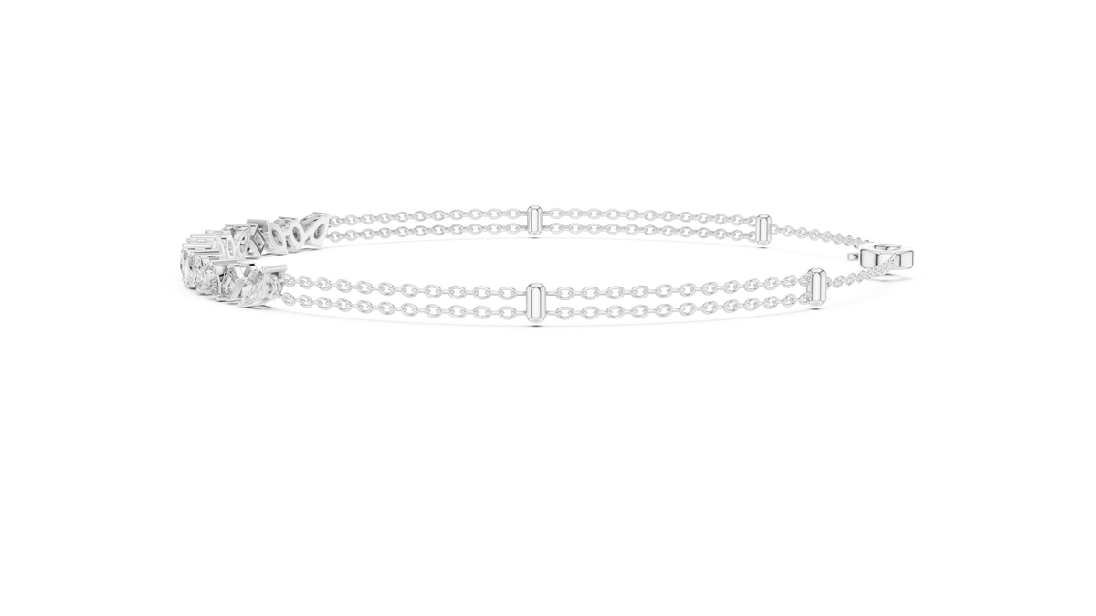 Pear Pendant Chain Bracelet