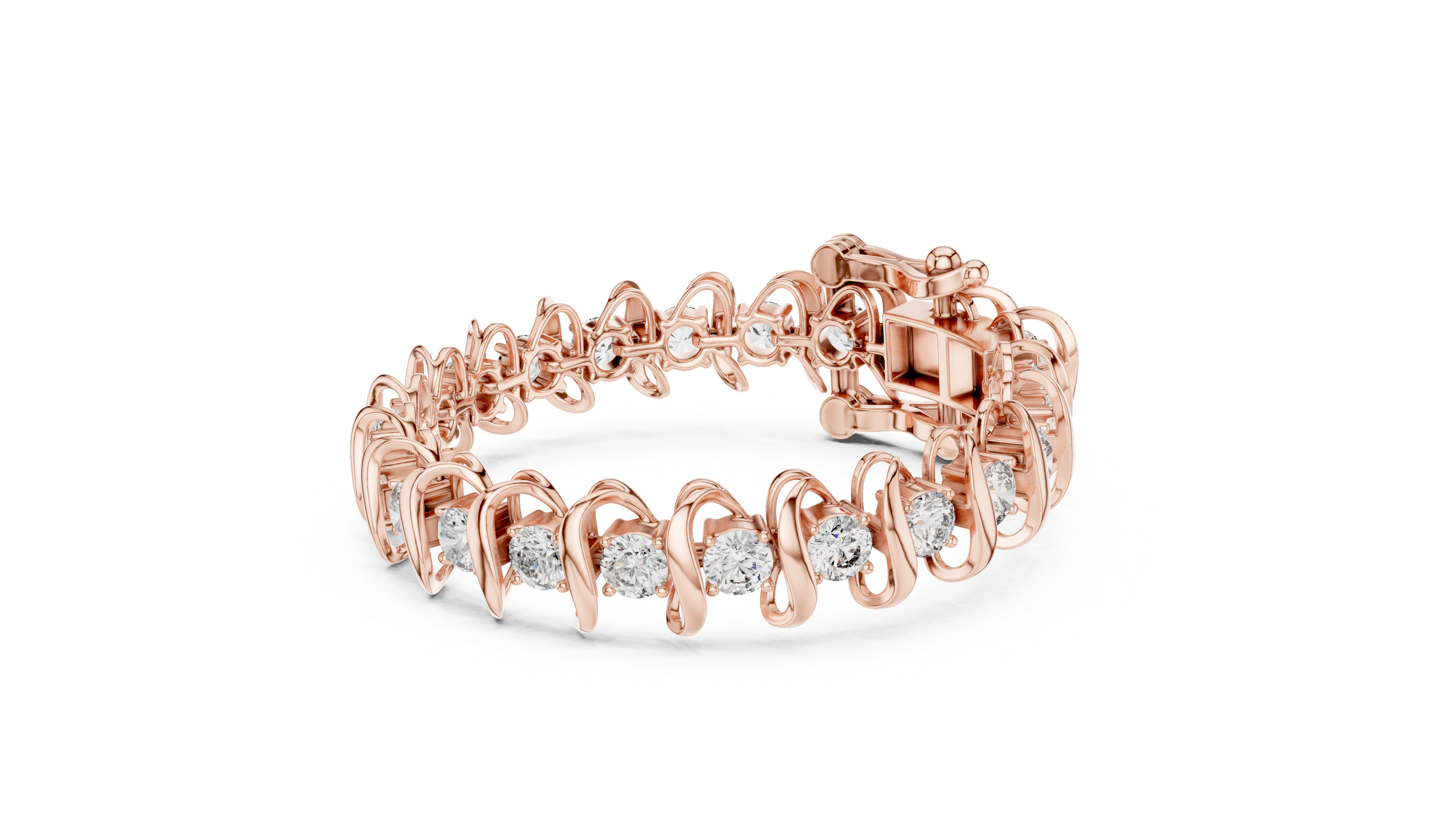 سوار كوليه ألماس in Rose Gold - VYKA Diamonds