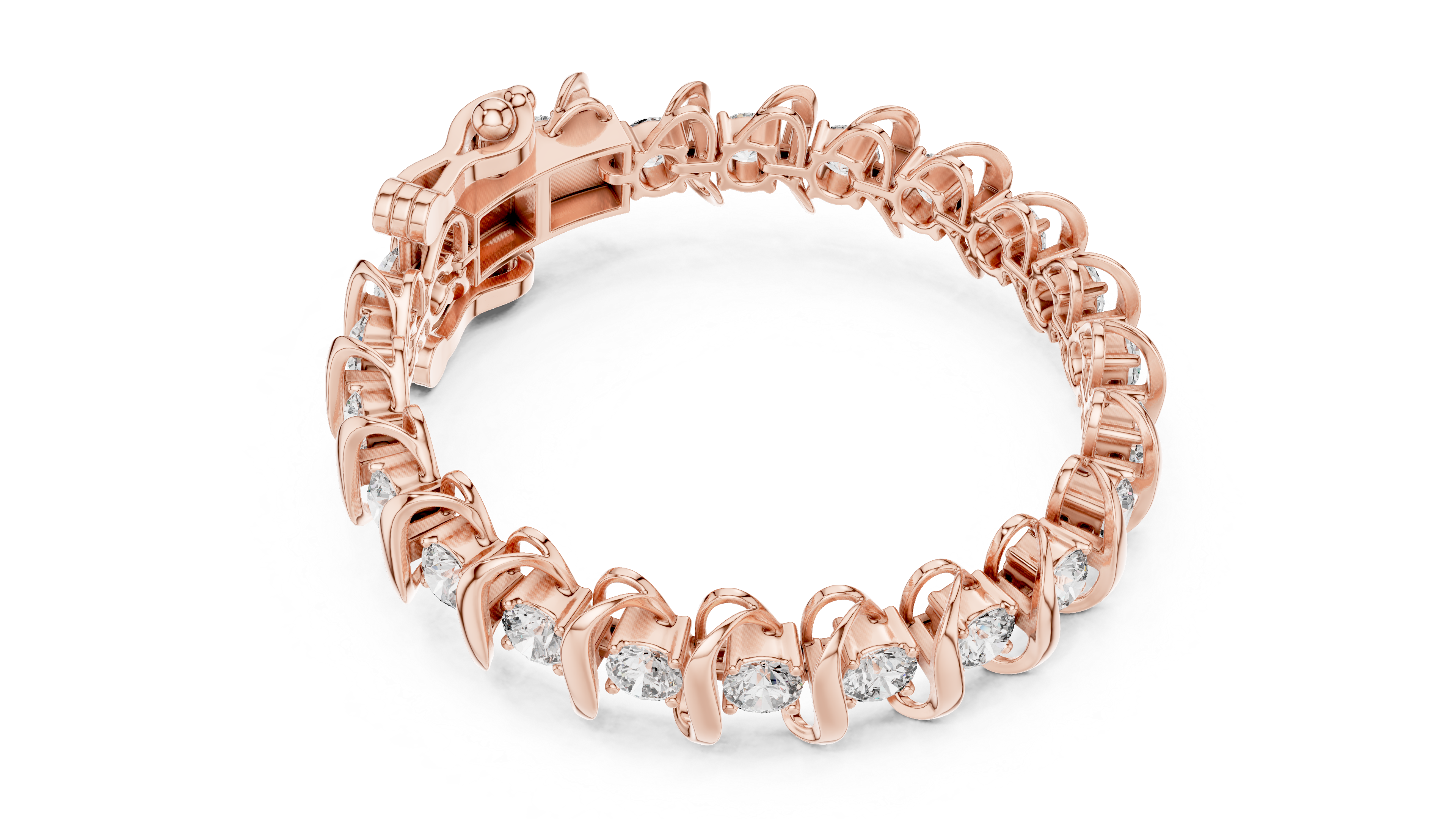 سوار كوليه ألماس in Rose Gold - VYKA Diamonds