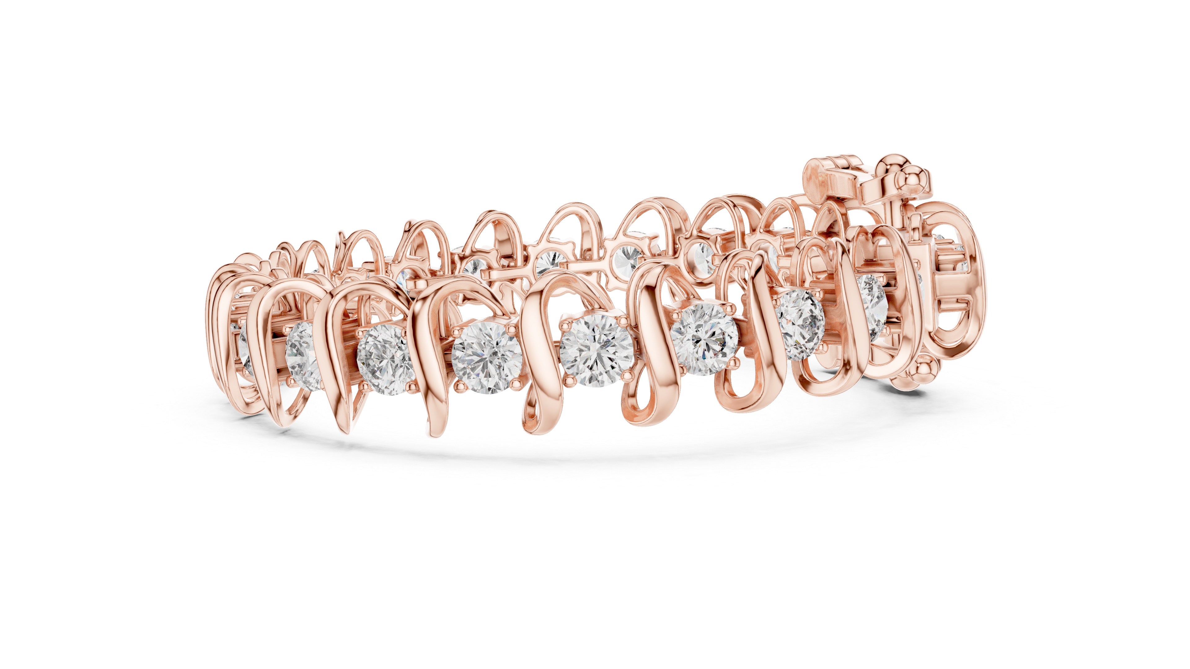 سوار كوليه ألماس in Rose Gold - VYKA Diamonds