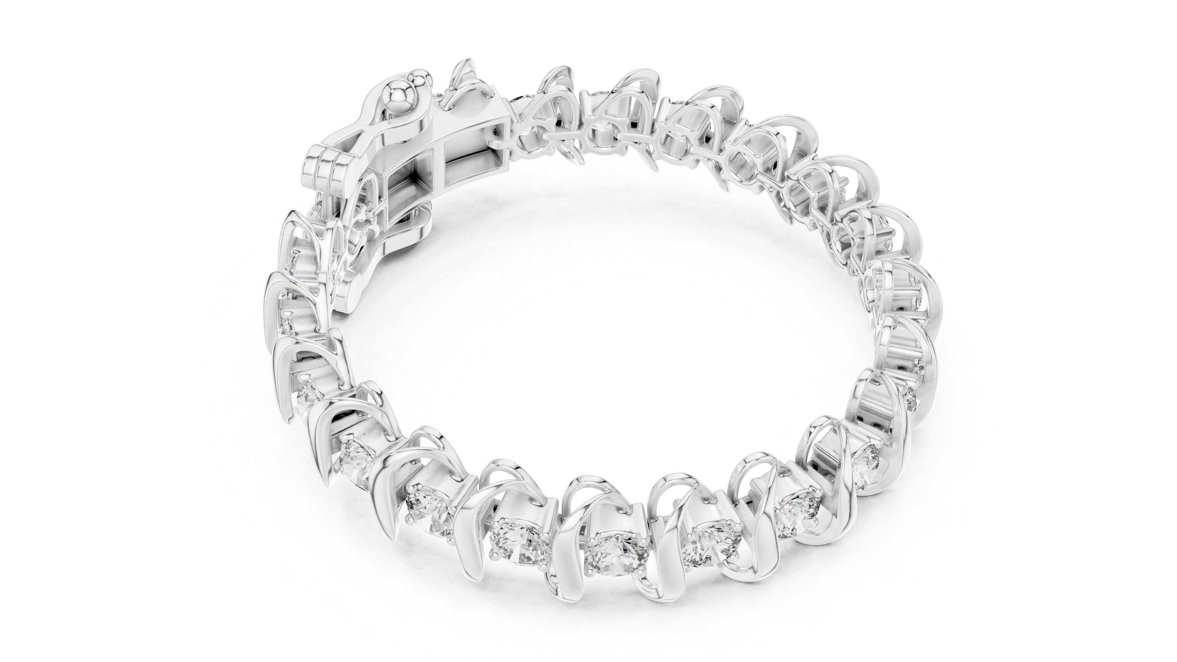 سوار كوليه ألماس in White Gold - VYKA Diamonds