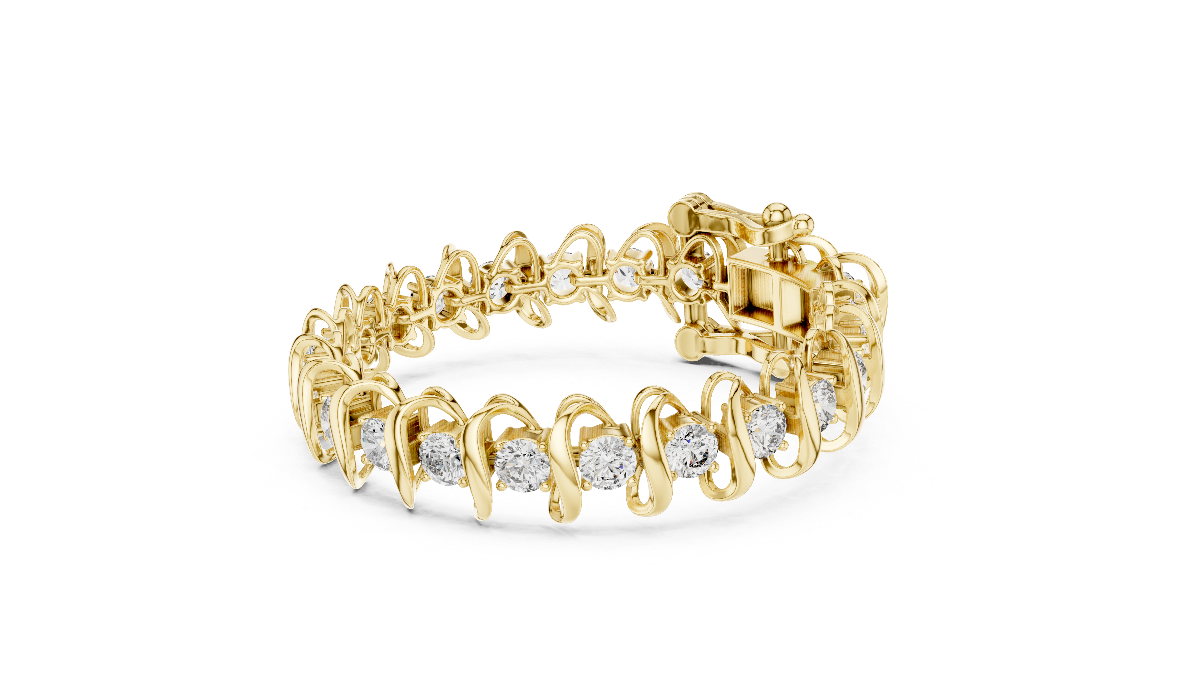 سوار كوليه ألماس in Yellow Gold - VYKA Diamonds