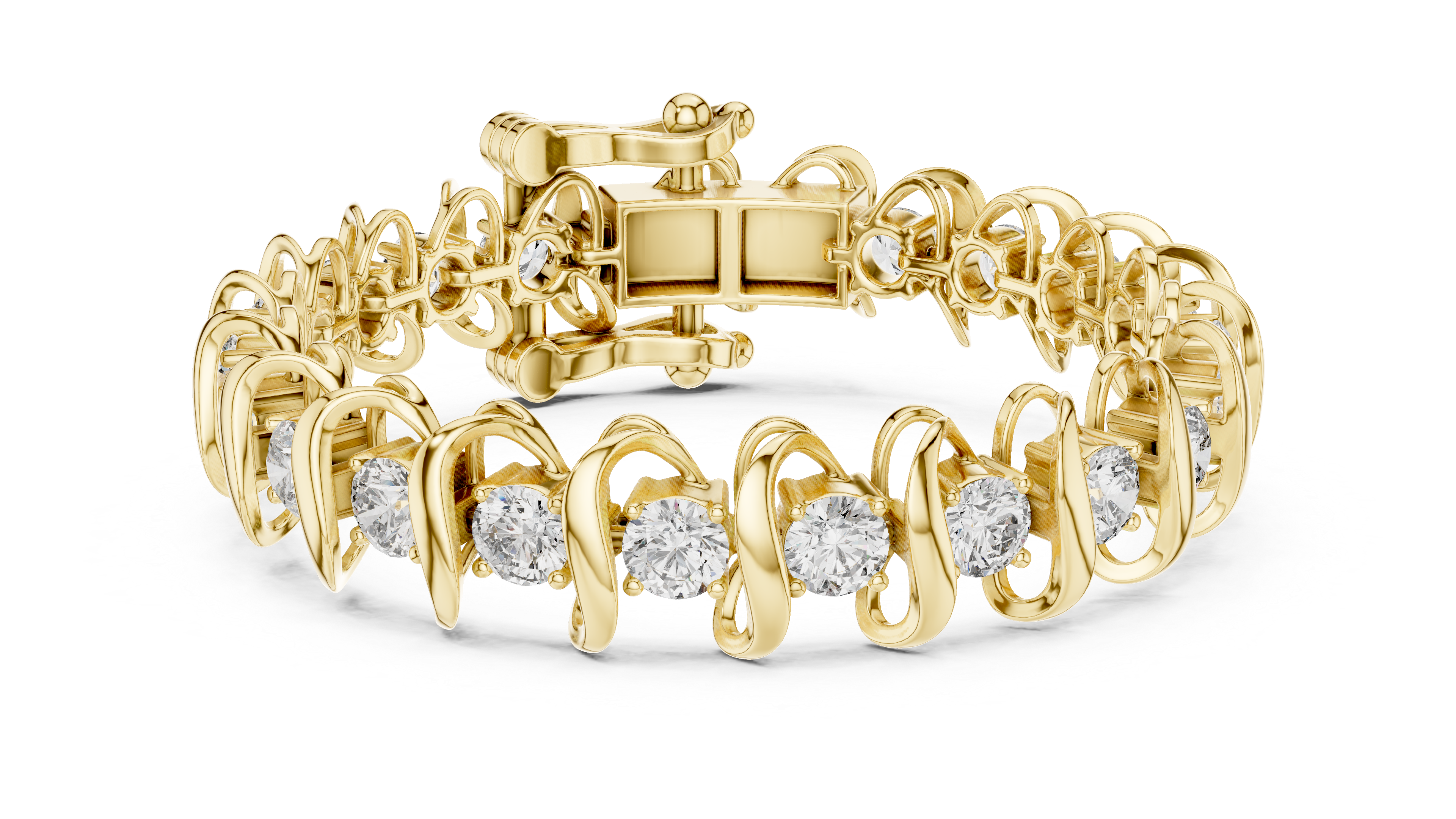سوار كوليه ألماس in Yellow Gold - VYKA Diamonds