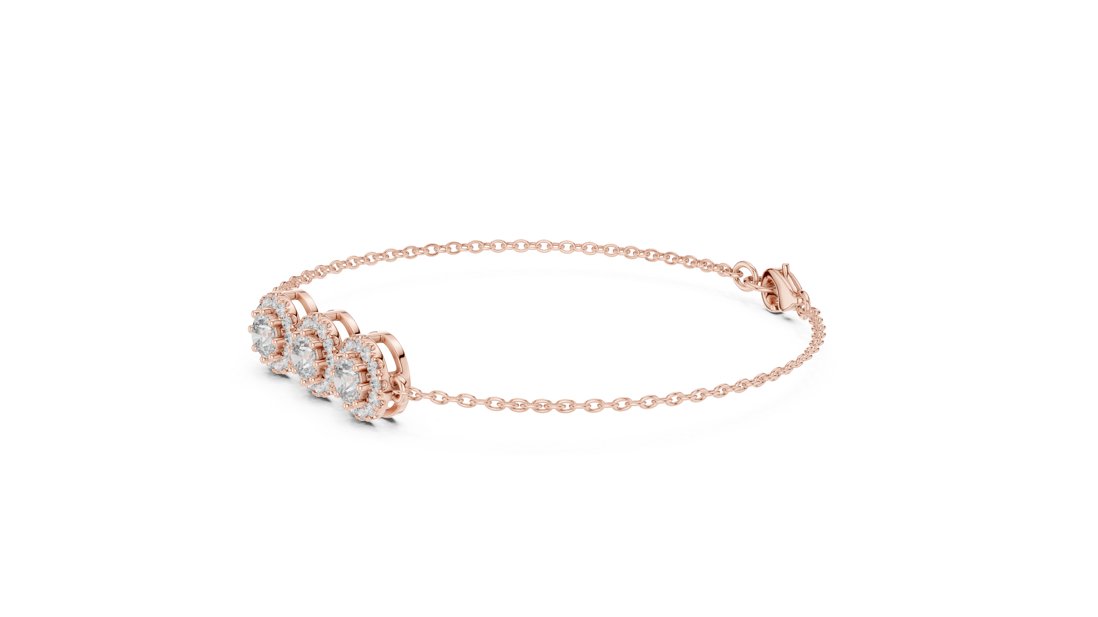 سوار سلسلة ألماس ناعم in Rose Gold - VYKA Diamonds
