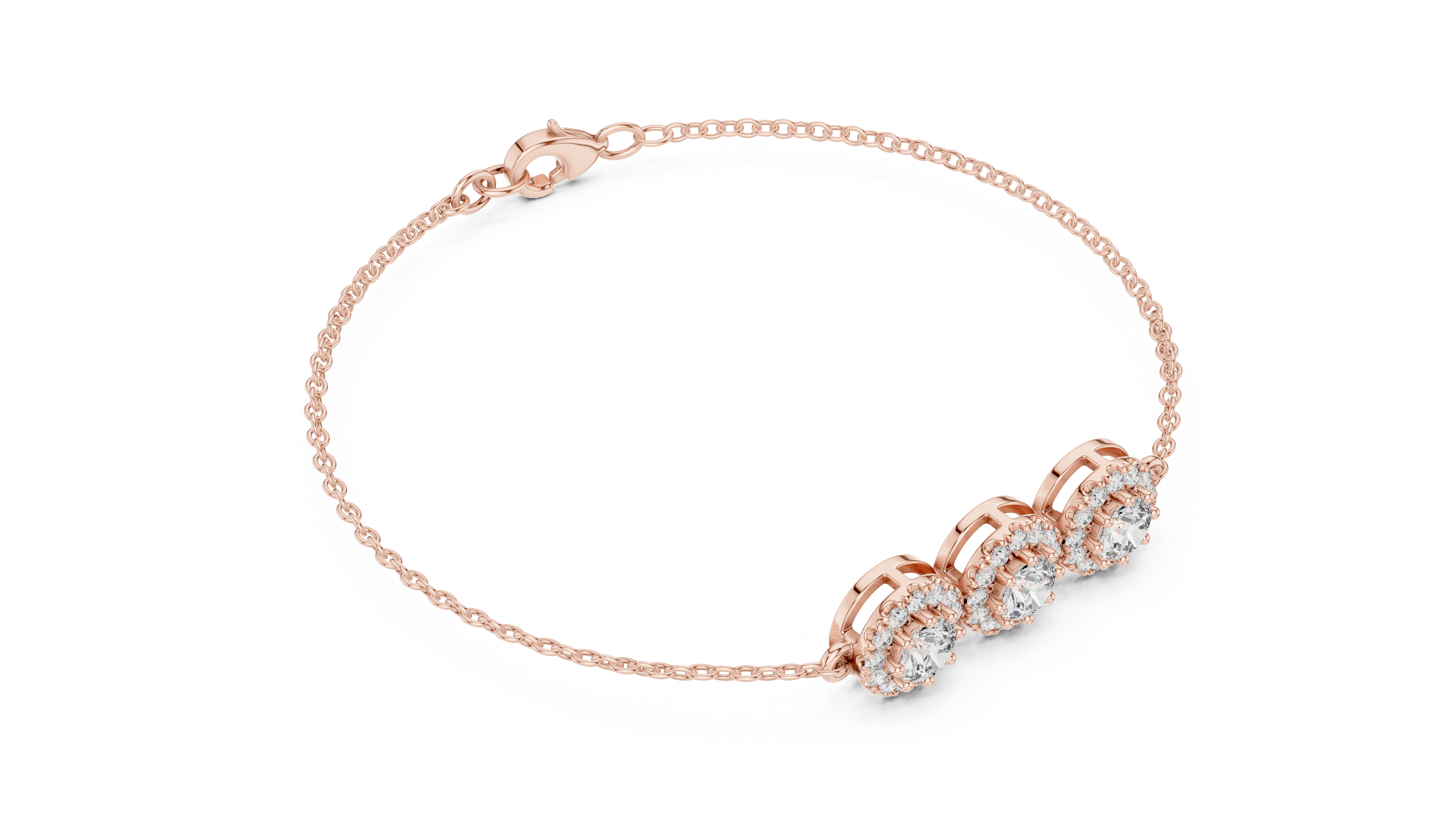 سوار سلسلة ألماس ناعم in Rose Gold - VYKA Diamonds