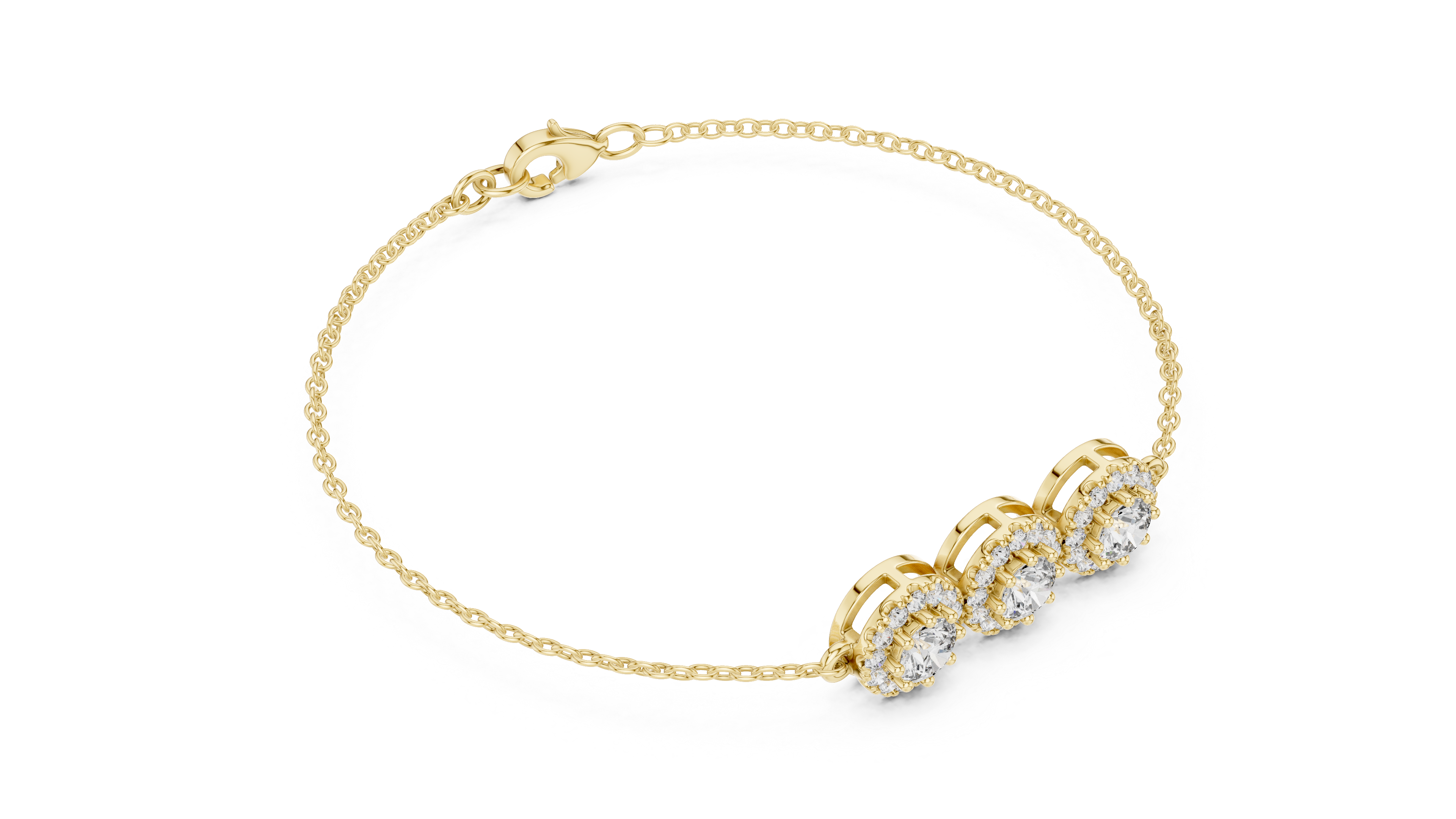 سوار سلسلة ألماس ناعم in Yellow Gold - VYKA Diamonds