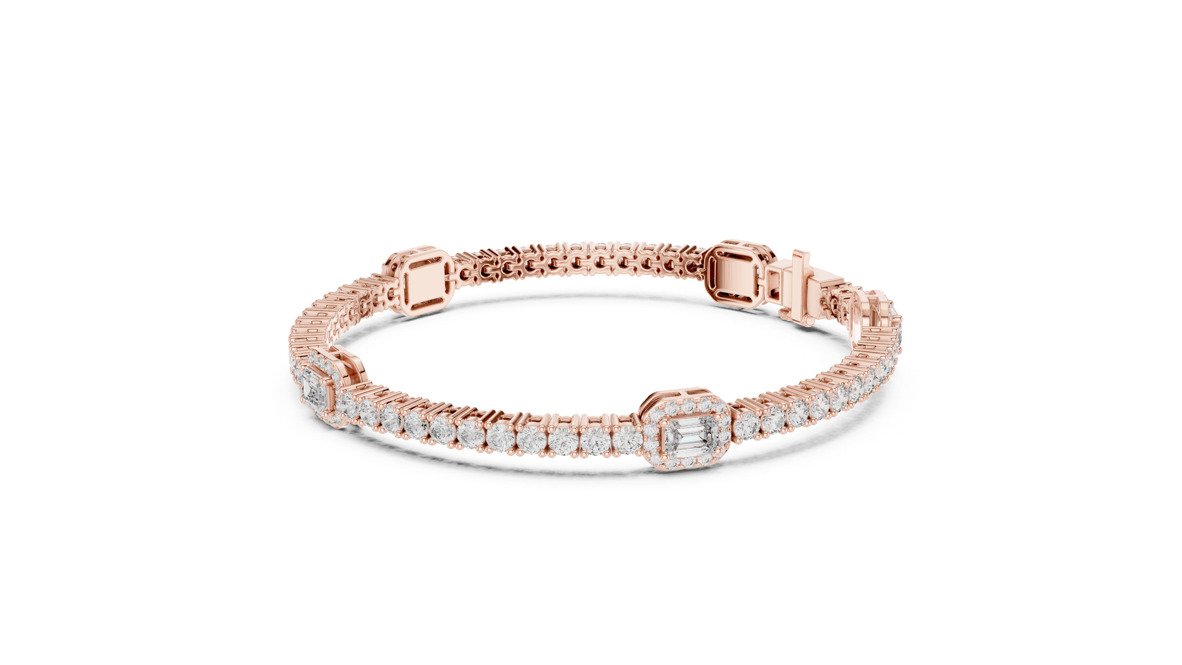 سوار مرصع بألماس الدقيق in Rose Gold - VYKA Diamonds