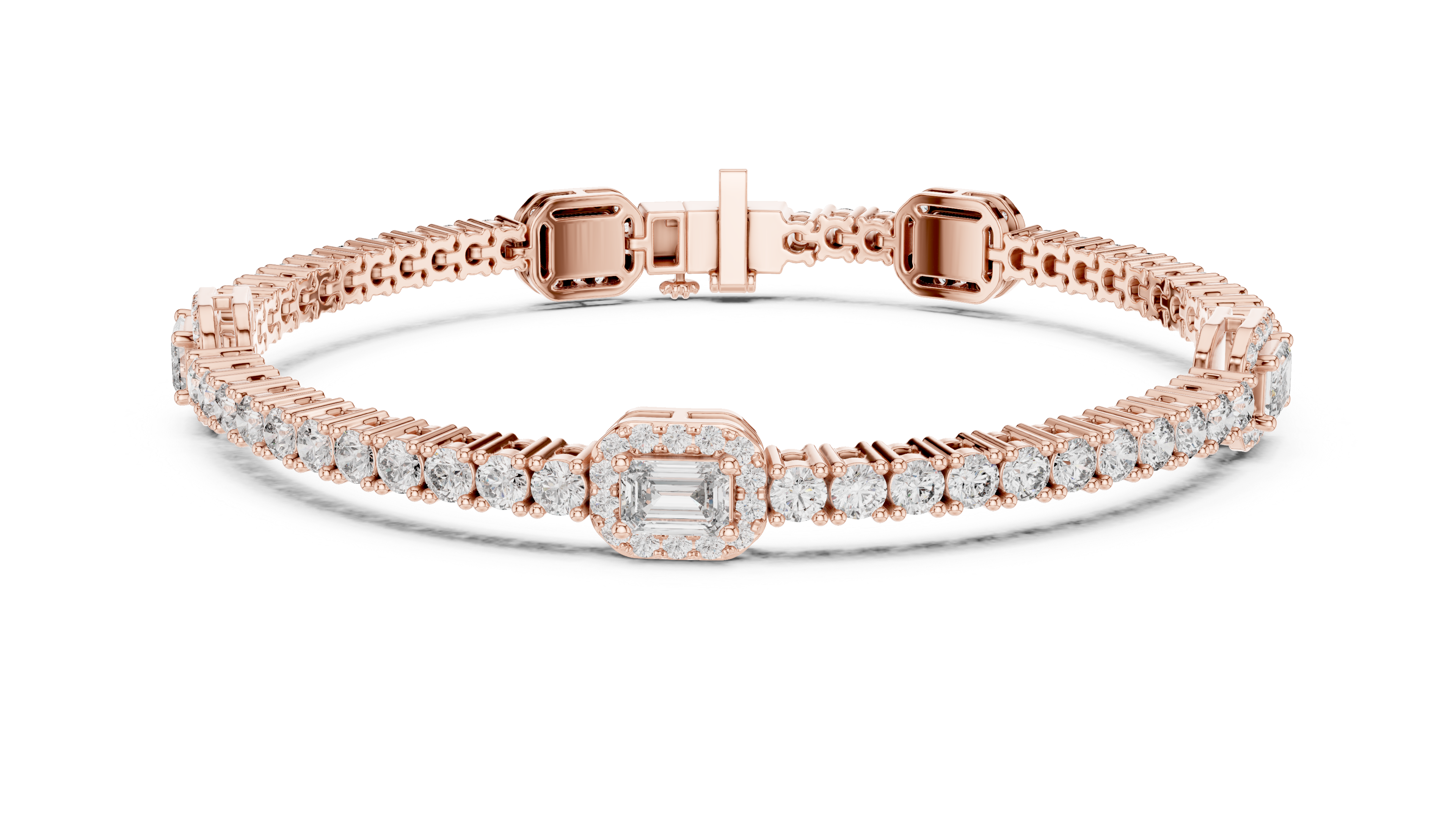 سوار مرصع بألماس الدقيق in Rose Gold - VYKA Diamonds