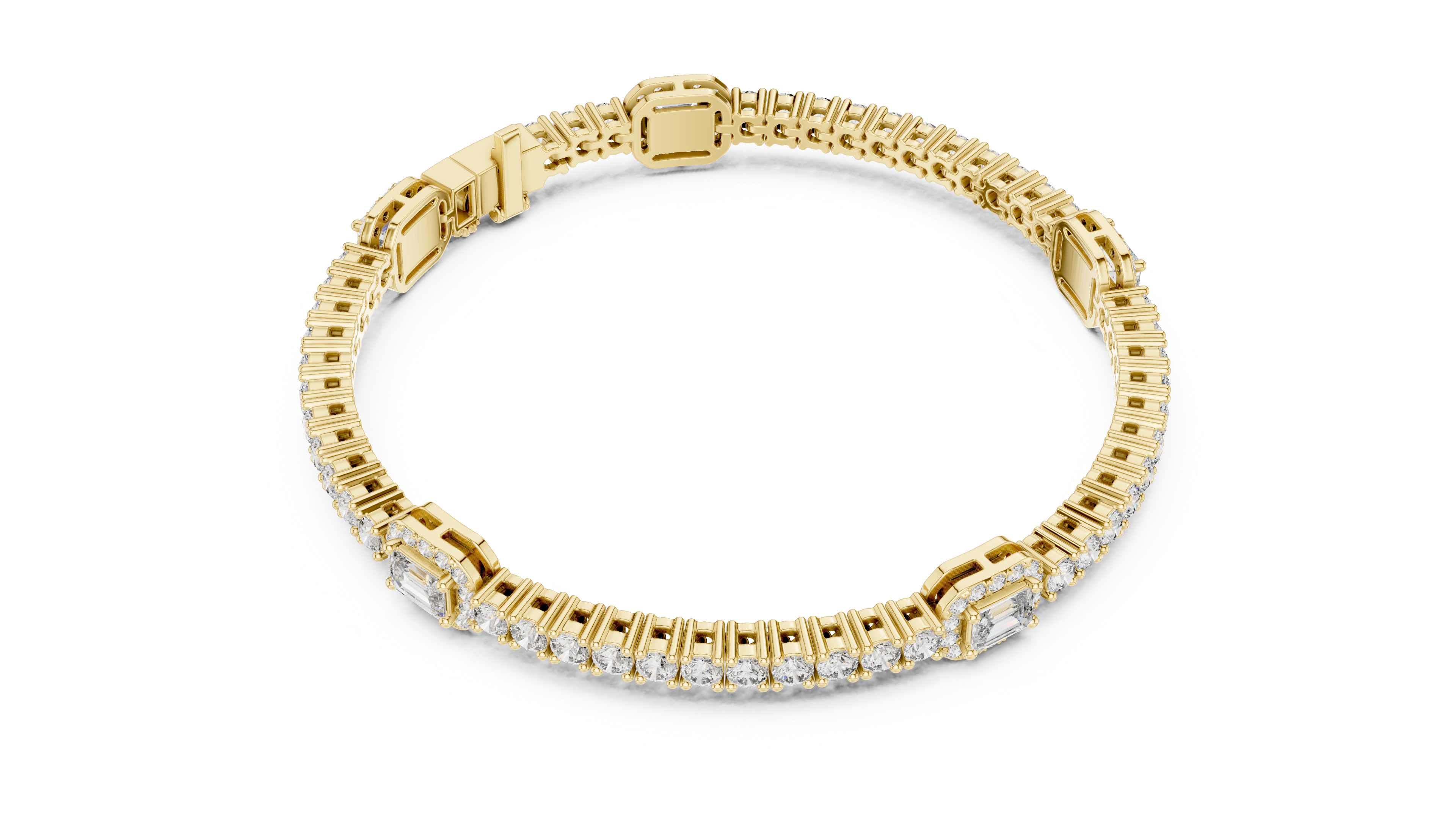 سوار مرصع بألماس الدقيق in Yellow Gold - VYKA Diamonds