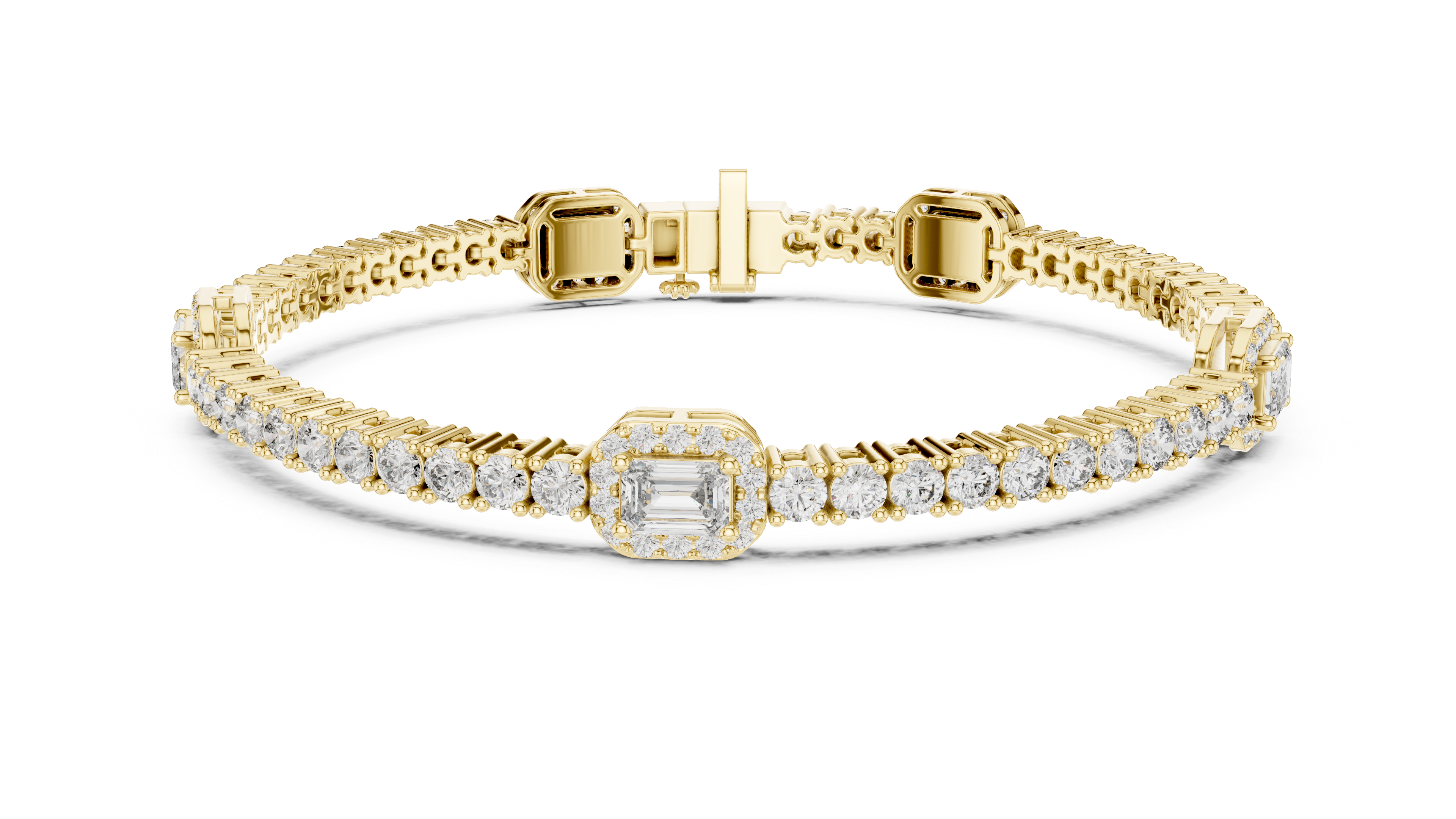 سوار مرصع بألماس الدقيق in Yellow Gold - VYKA Diamonds