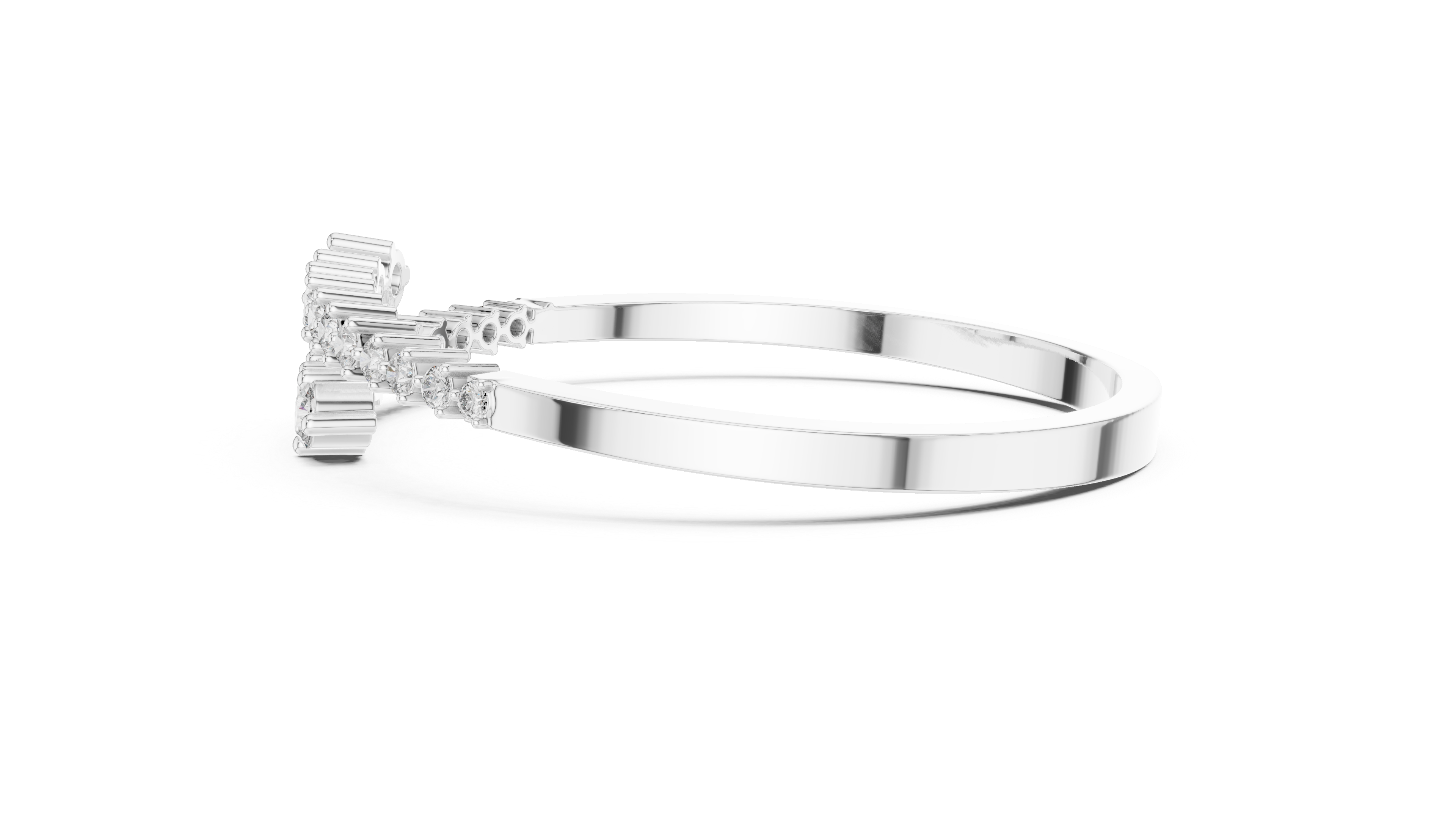 سوار مجموعة السوليتير in White Gold - VYKA Diamonds