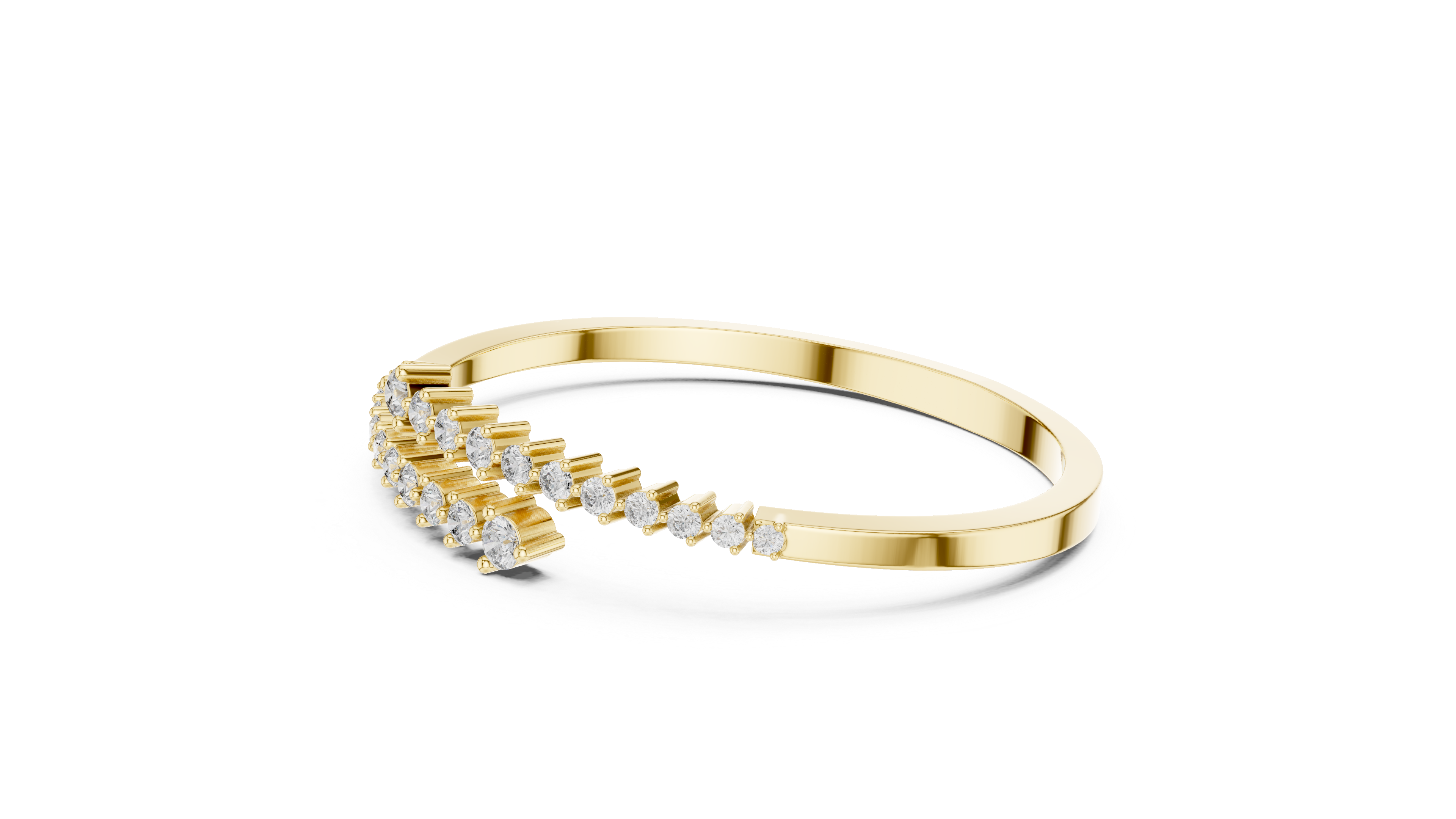 سوار مجموعة السوليتير in Yellow Gold - VYKA Diamonds