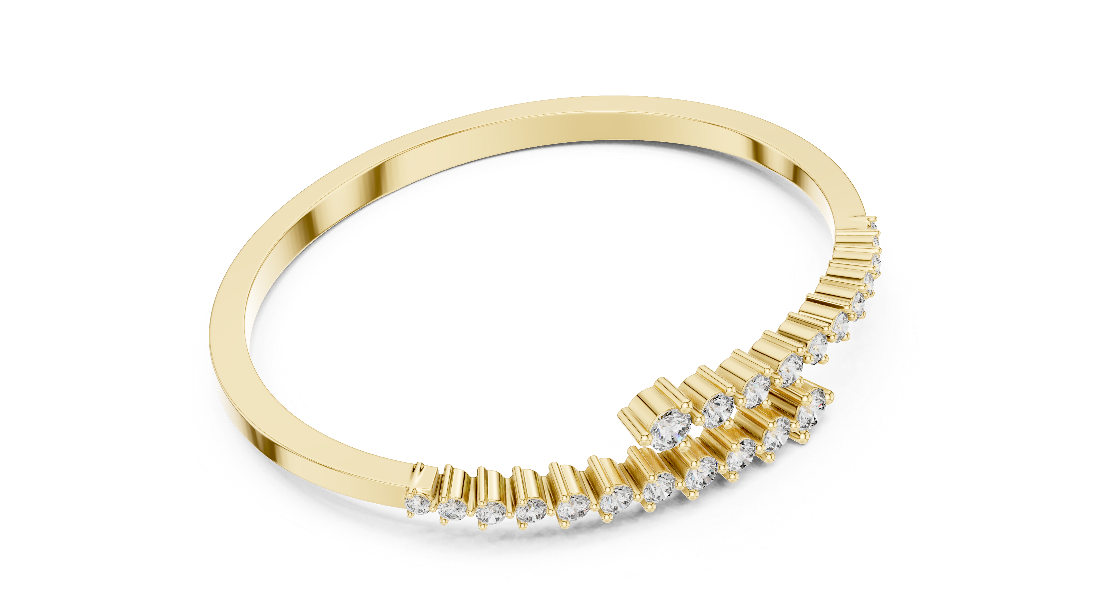 سوار مجموعة السوليتير in Yellow Gold - VYKA Diamonds
