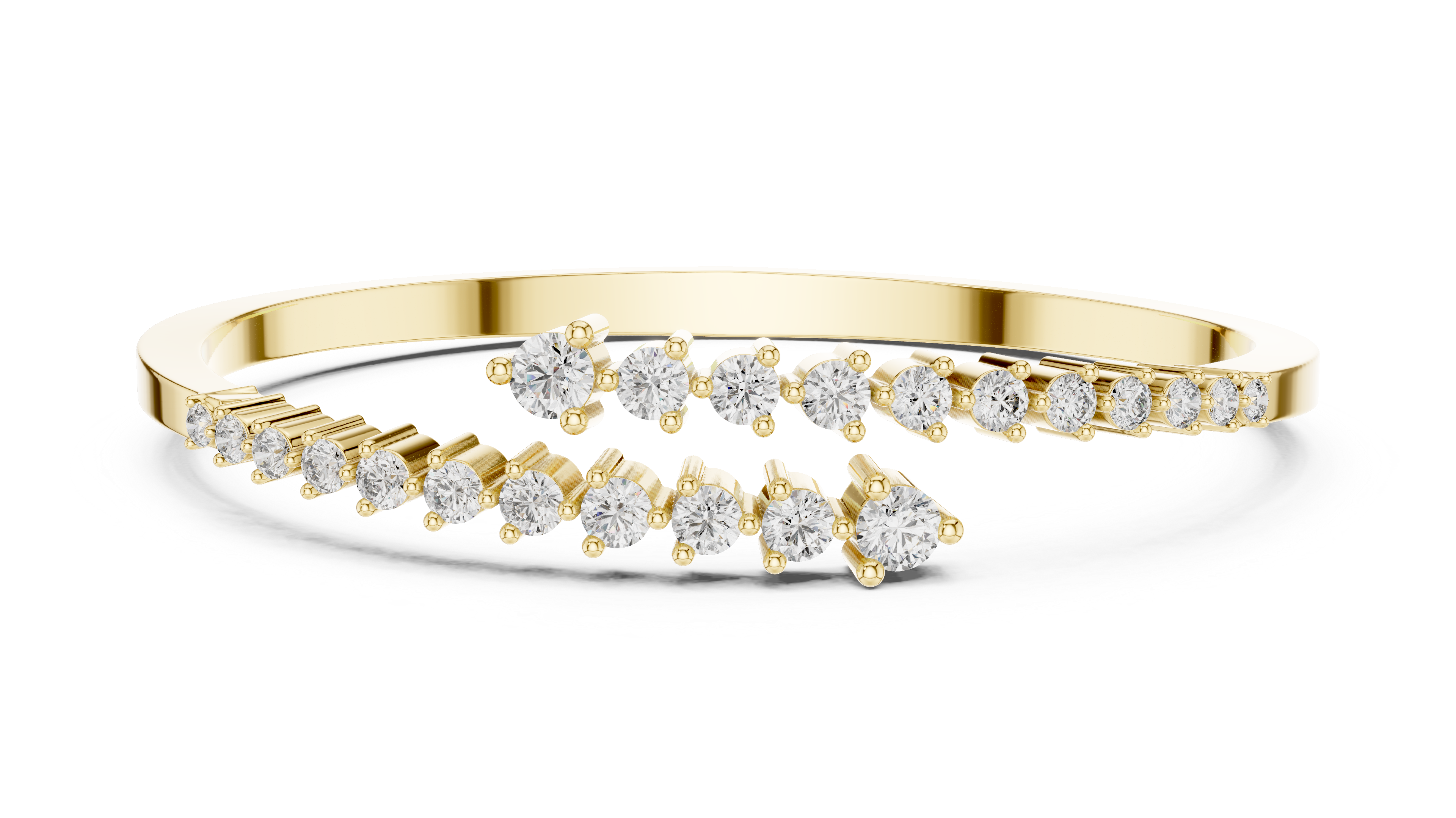 سوار مجموعة السوليتير in Yellow Gold - VYKA Diamonds