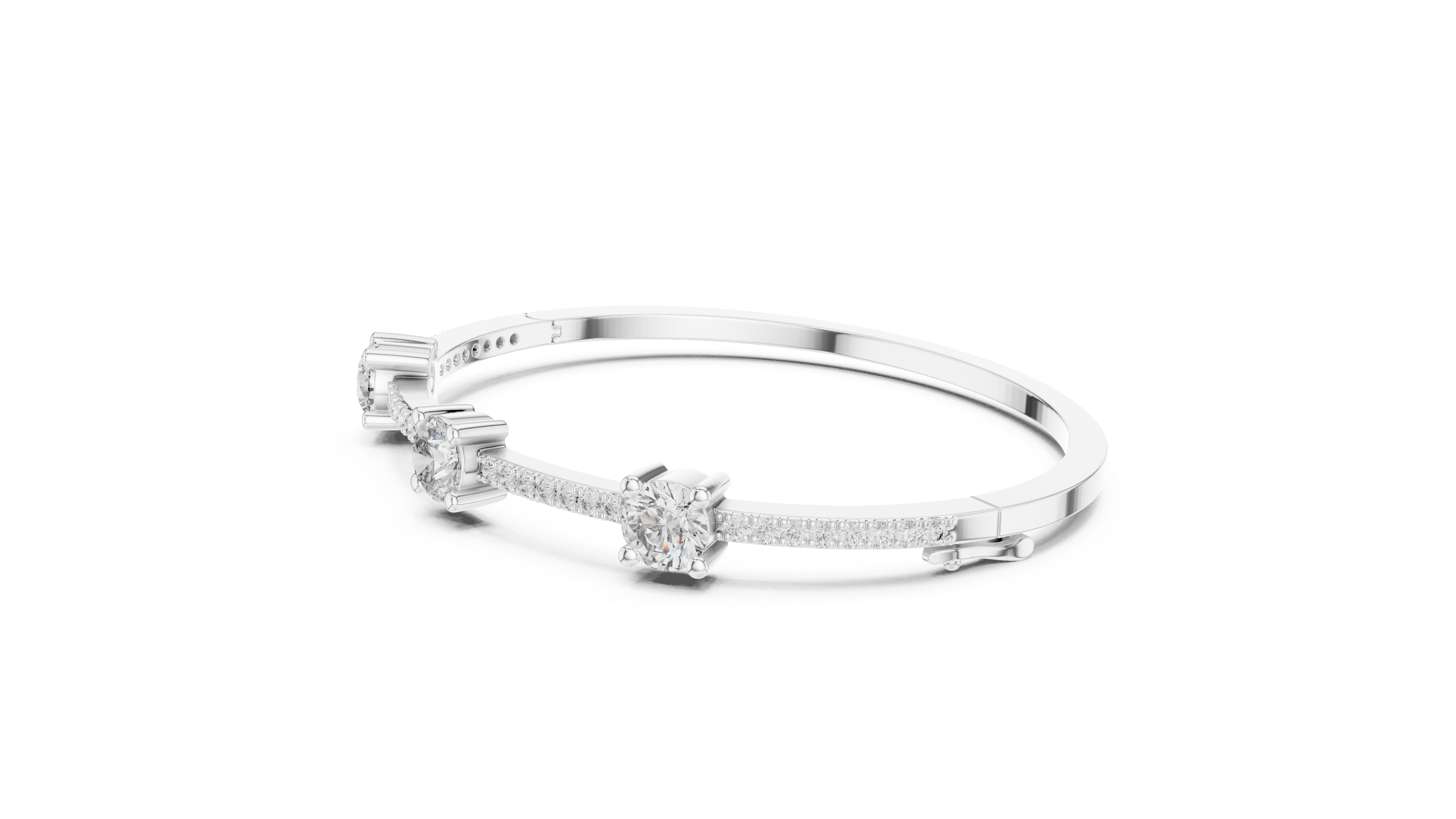 سوار اللمعان المتناثر in White Gold - VYKA Diamonds